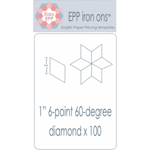 EPP Iron Ons 1"Diamond x 100