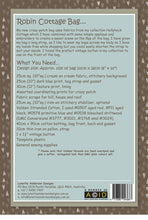 Load image into Gallery viewer, Robin Cottage Bag Pattern