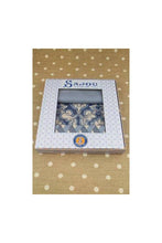 Load image into Gallery viewer, Fabric Gift Box 3 Swatches Damas Blue