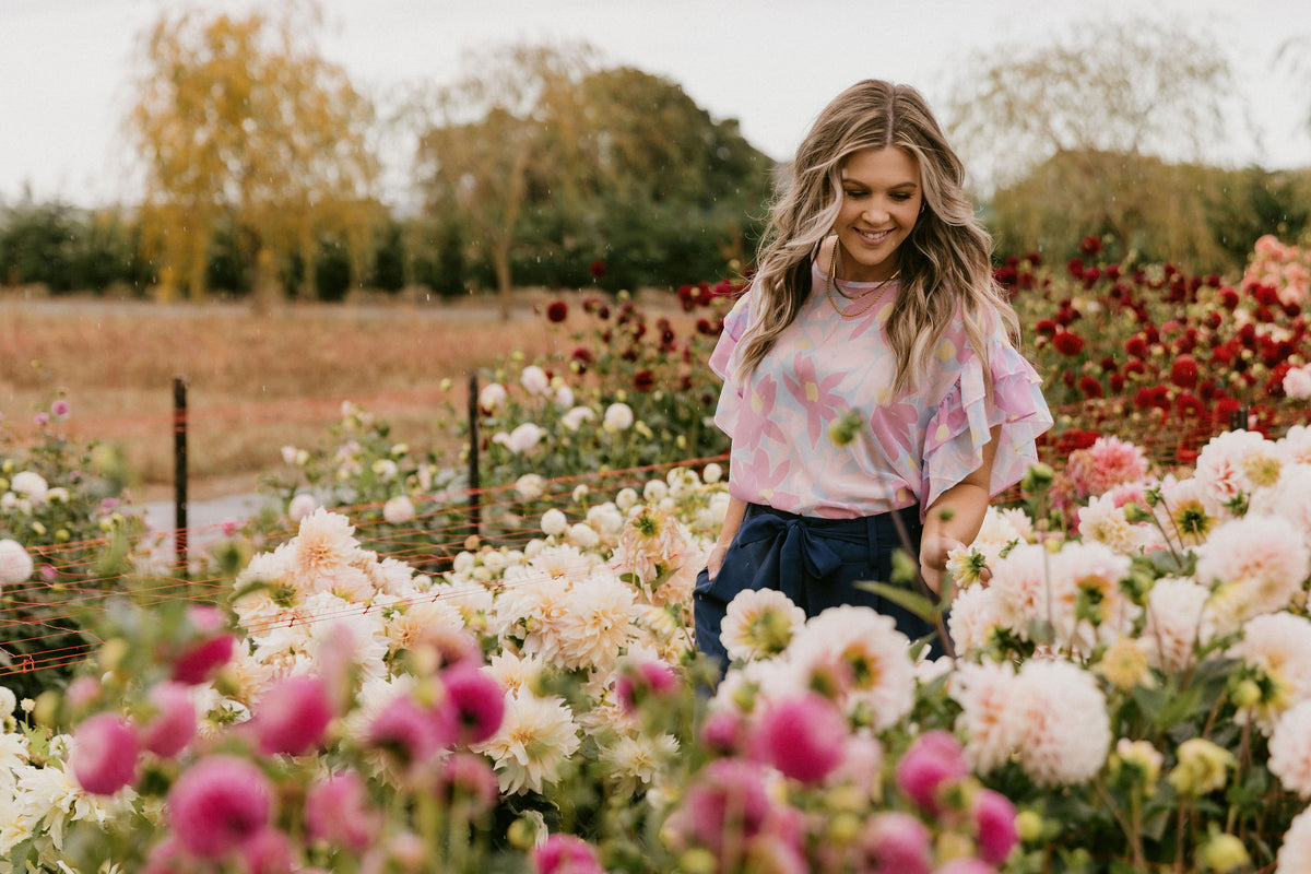 Charlie Top Sky Daisies