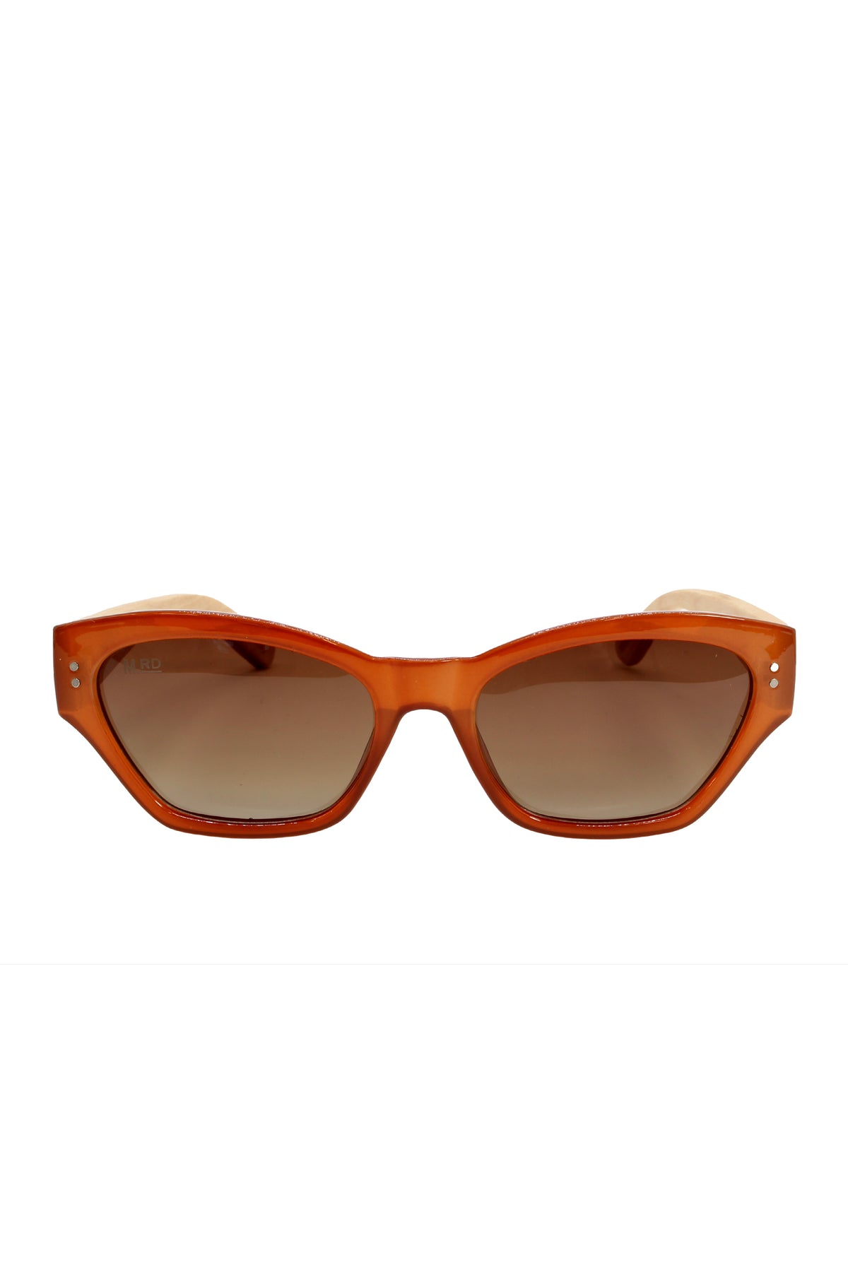 Stella Burnt Orange With Wood Arms