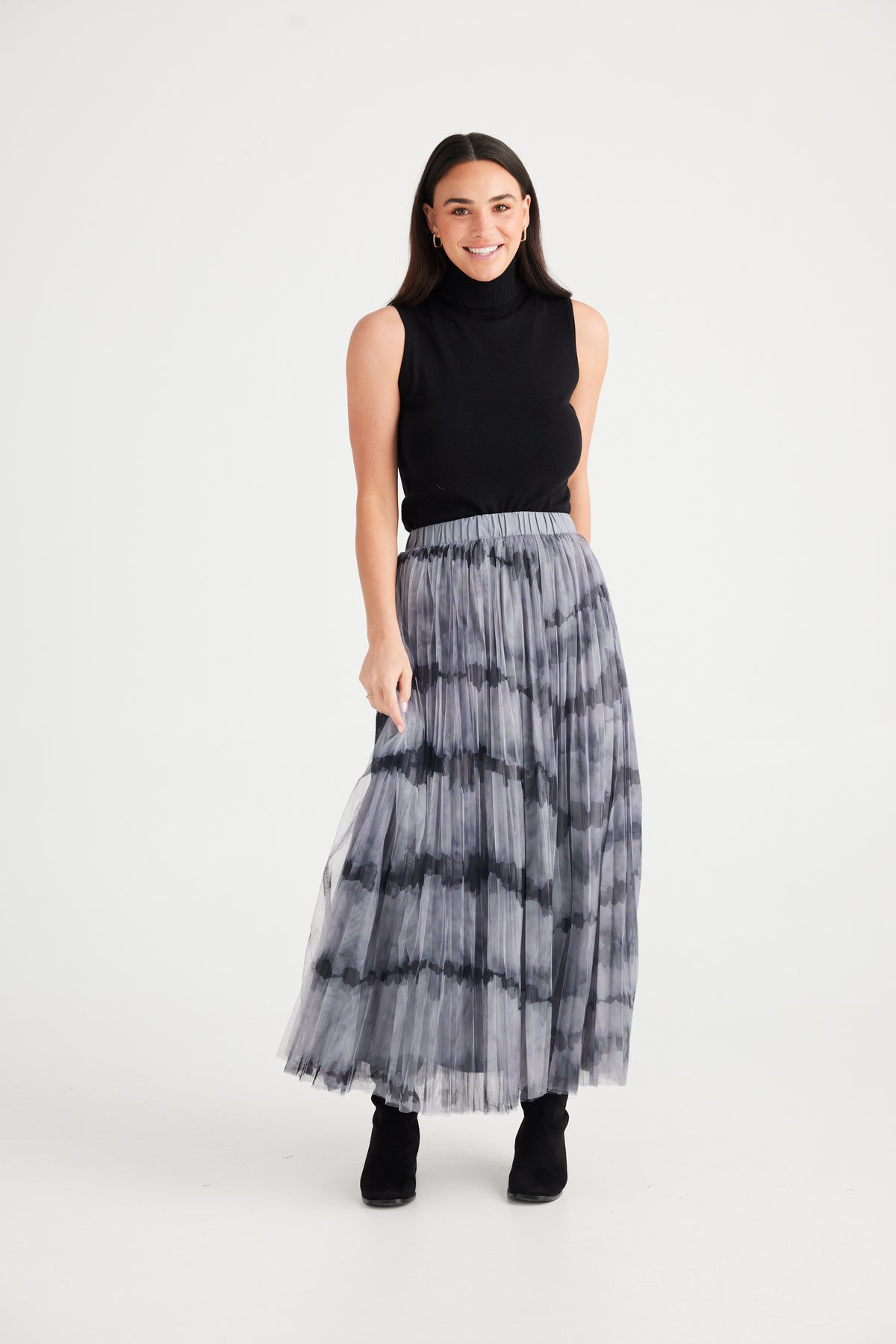 Samantha Skirt Grey Tie Dye