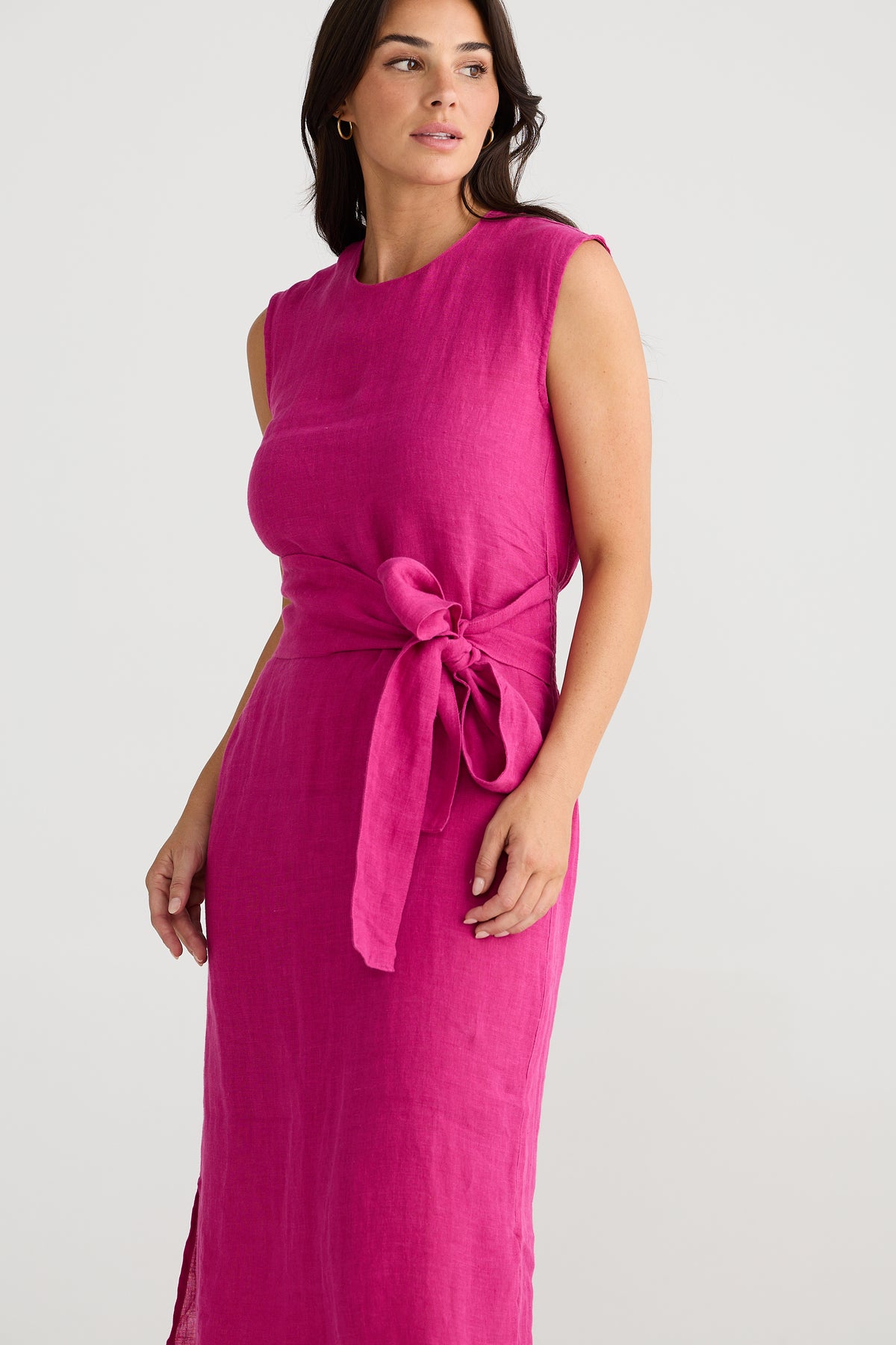 Turning Point Dress Fuchsia