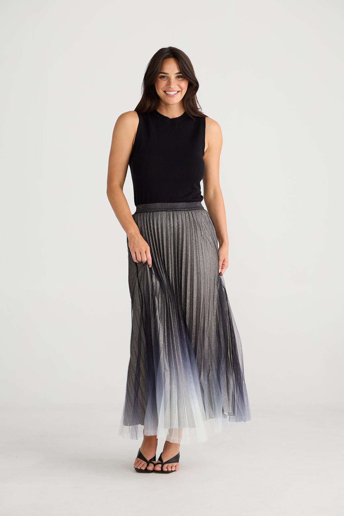 West End Skirt Black Ombre