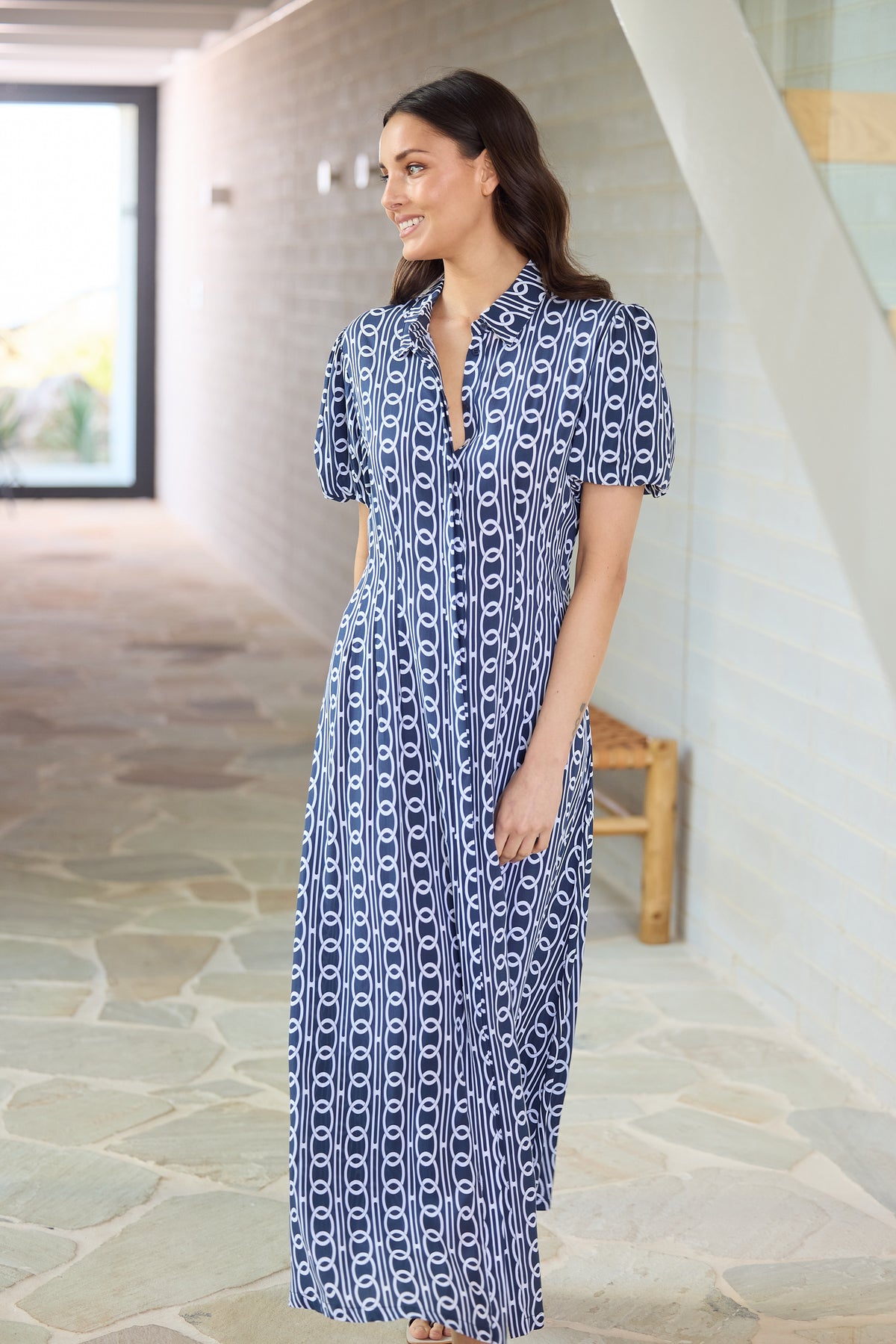 Maria Dress Navy Links