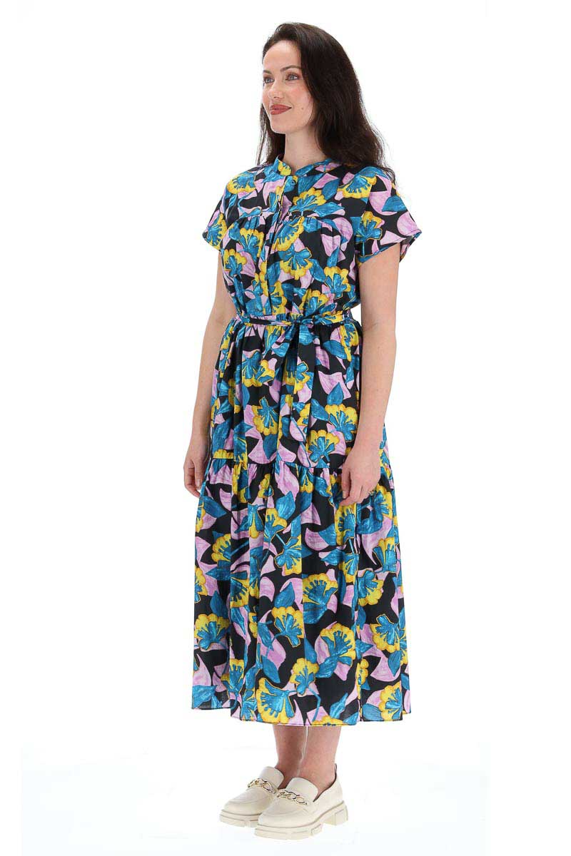 Bianca Maxi Shirt Dress Print