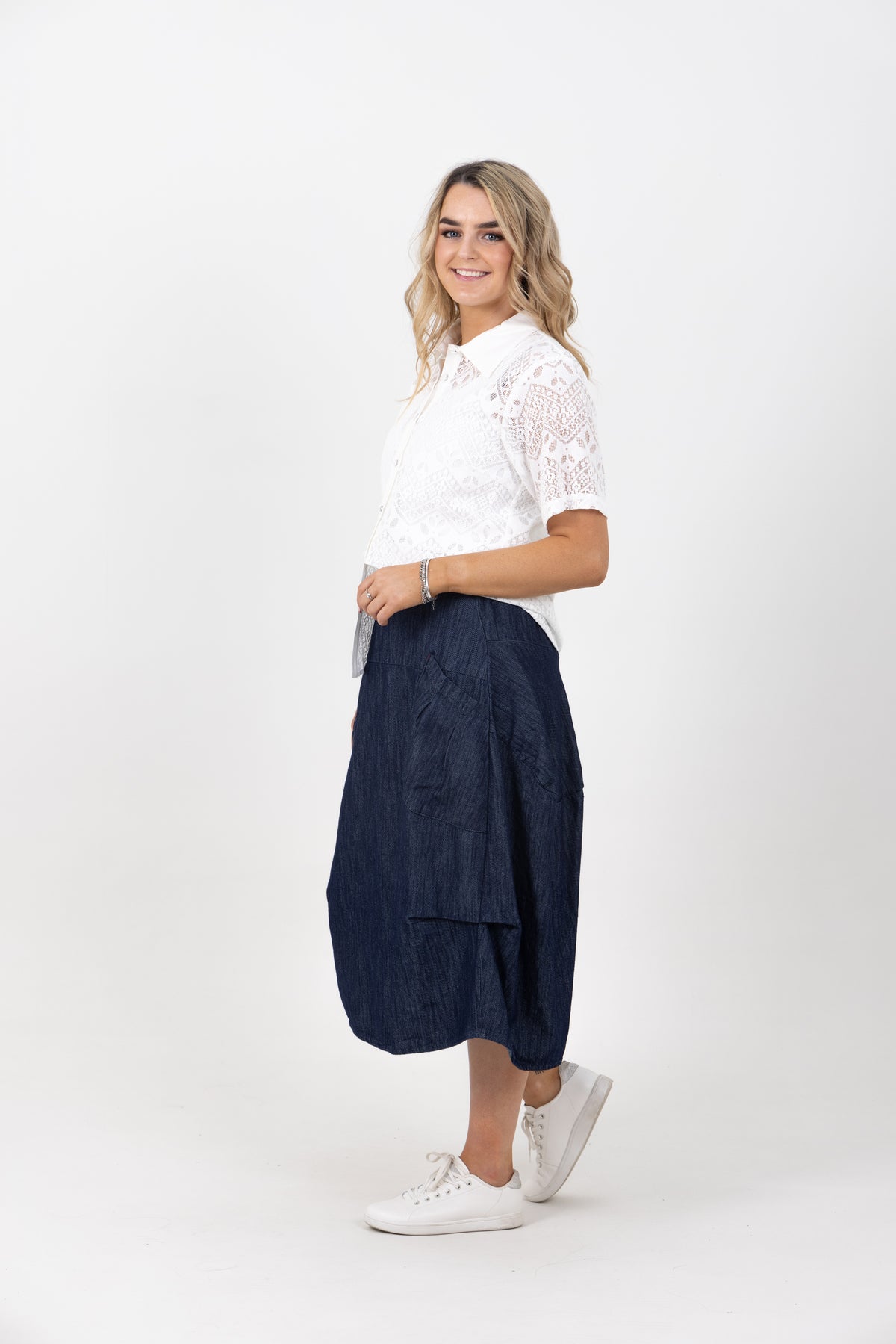 Milwaukee Dark Denim Skirt