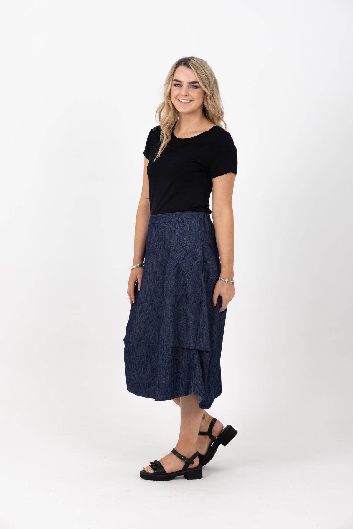 Milwaukee Dark Denim Skirt