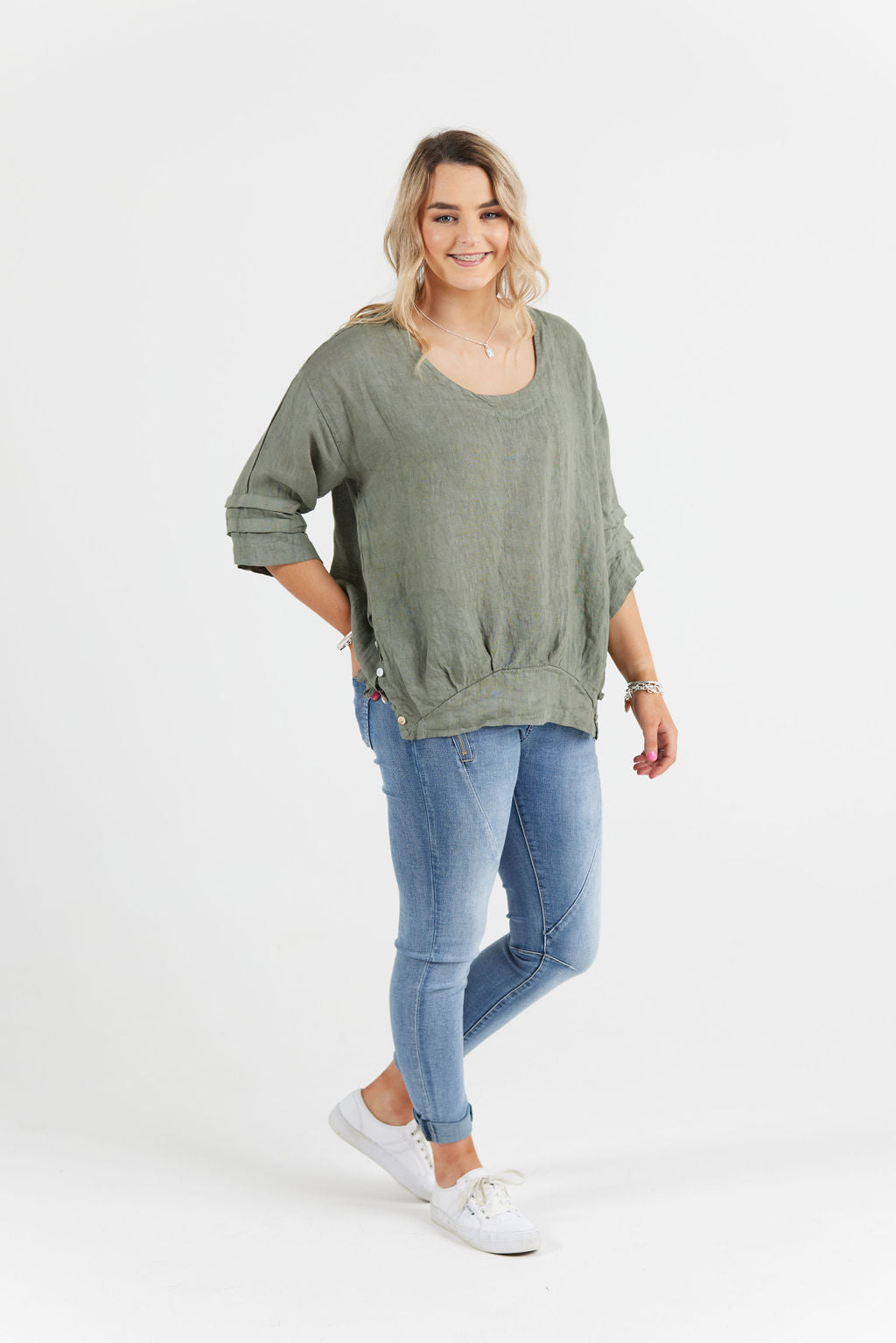 Sadie Top Olive - EXCLUSIVE TO MINT