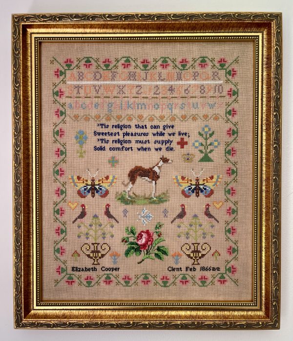 Elizabeth Cooper 1866 Cross Stitch Pattern