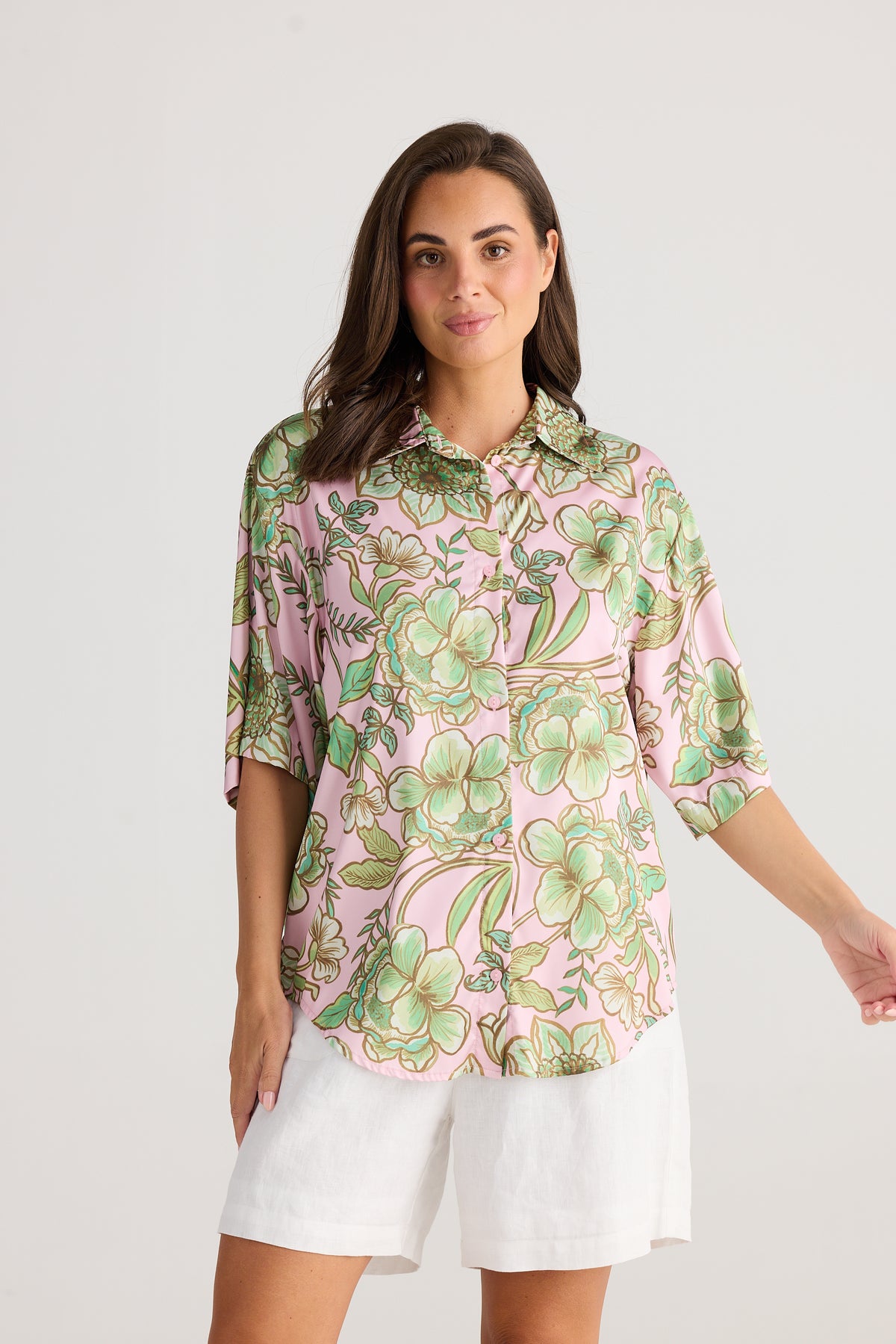 Playa Shirt Columbian Floral