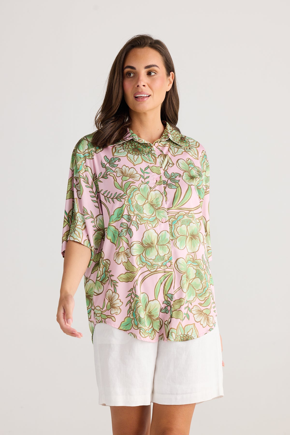 Playa Shirt Columbian Floral