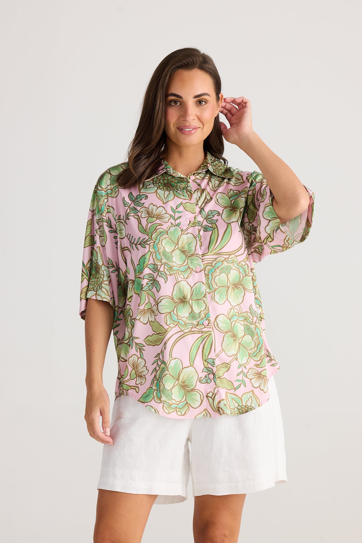 Playa Shirt Columbian Floral