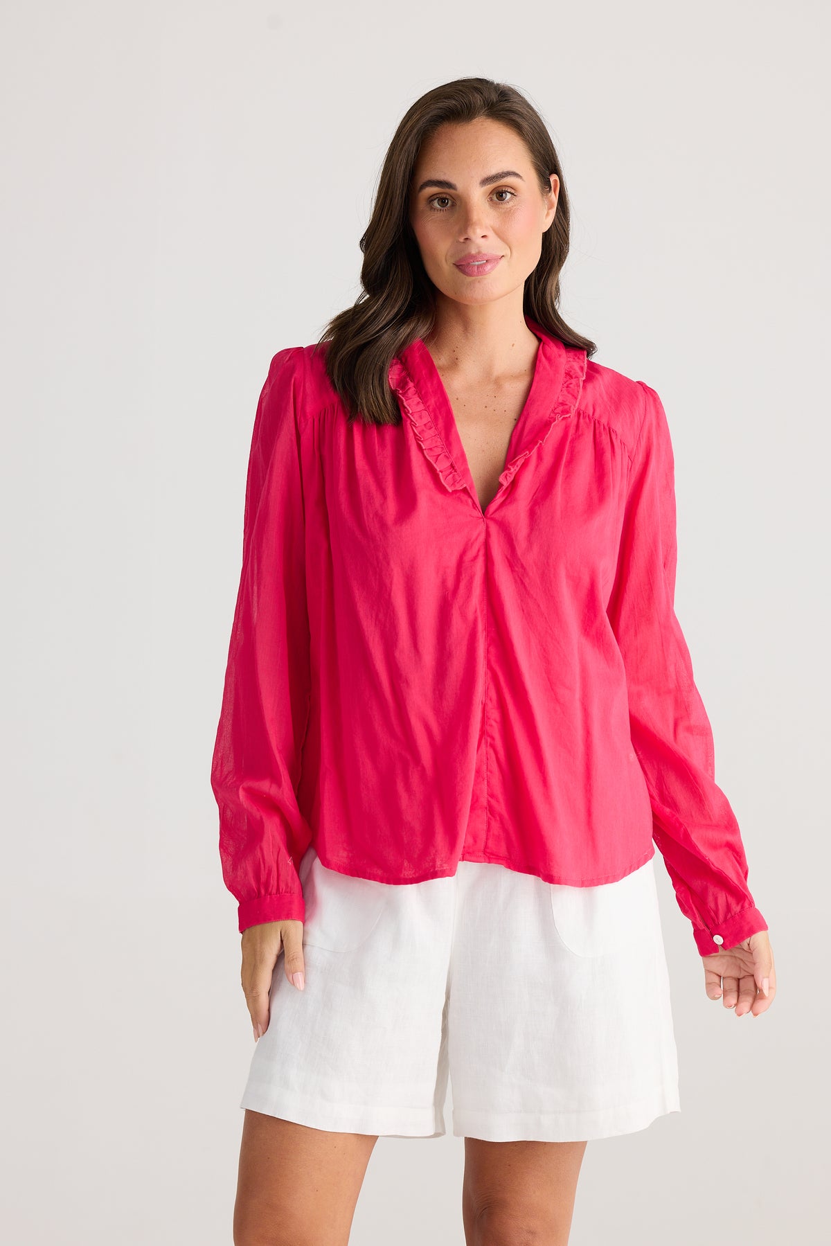 Daffodil Blouse Raspberry