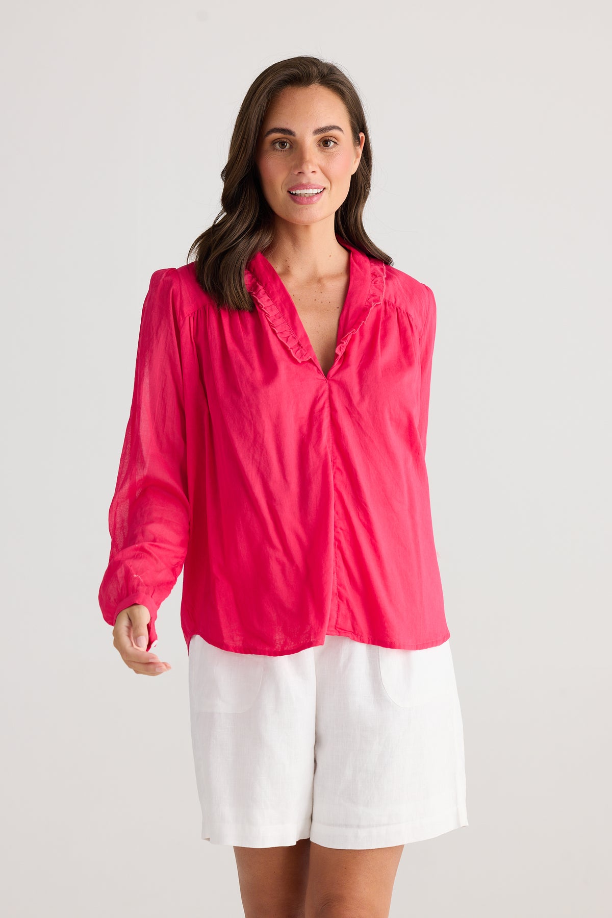 Daffodil Blouse Raspberry