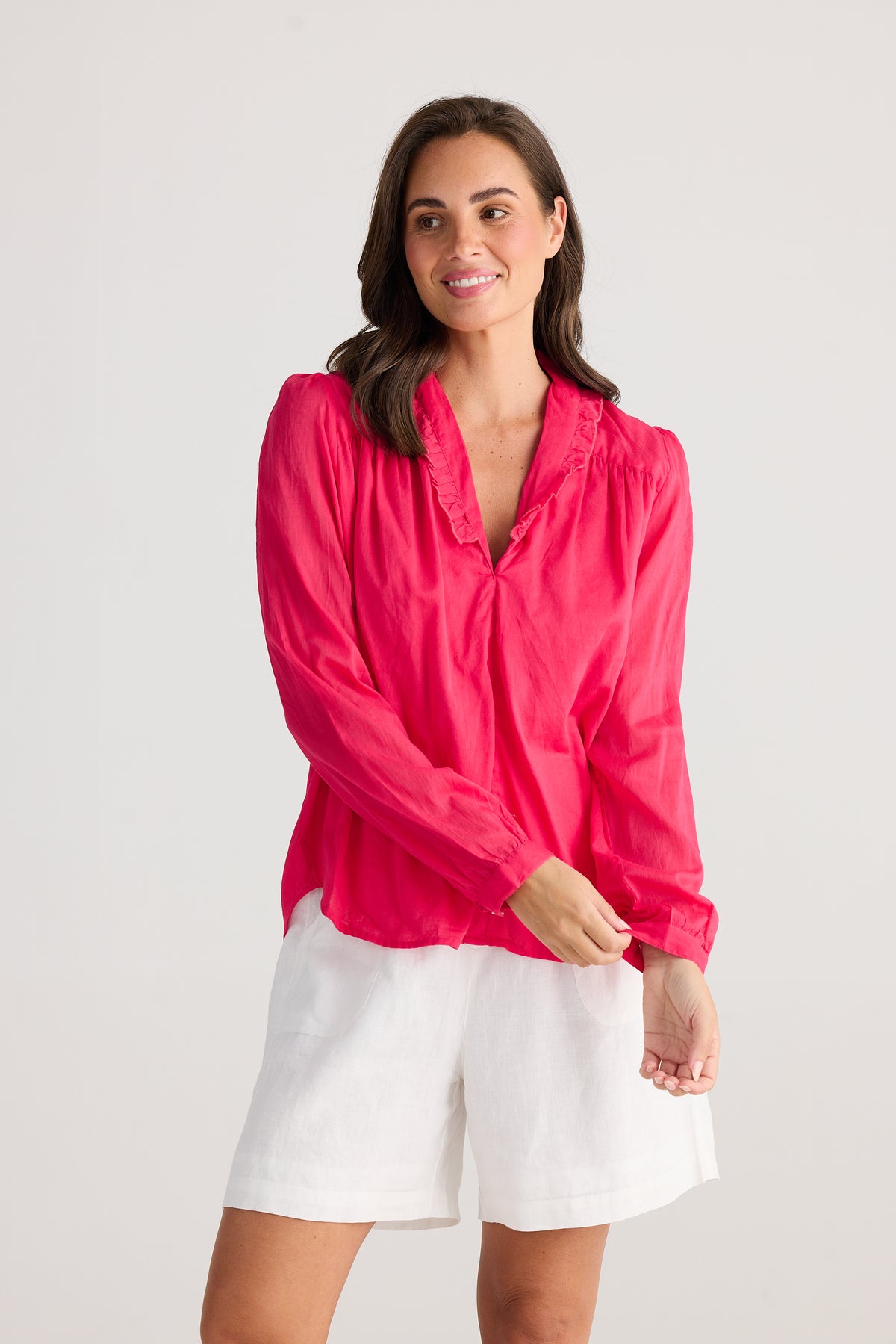 Daffodil Blouse Raspberry