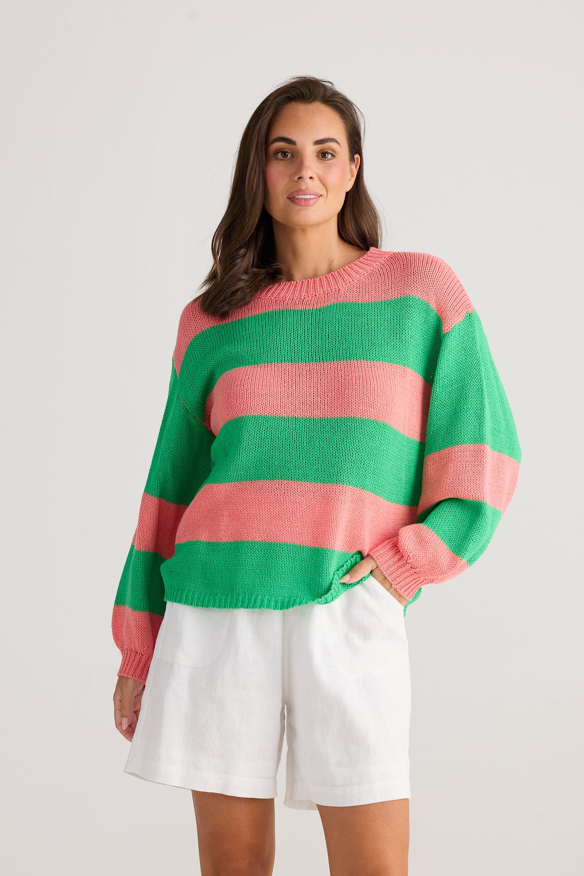 Driftwood Knit Apple Stripe