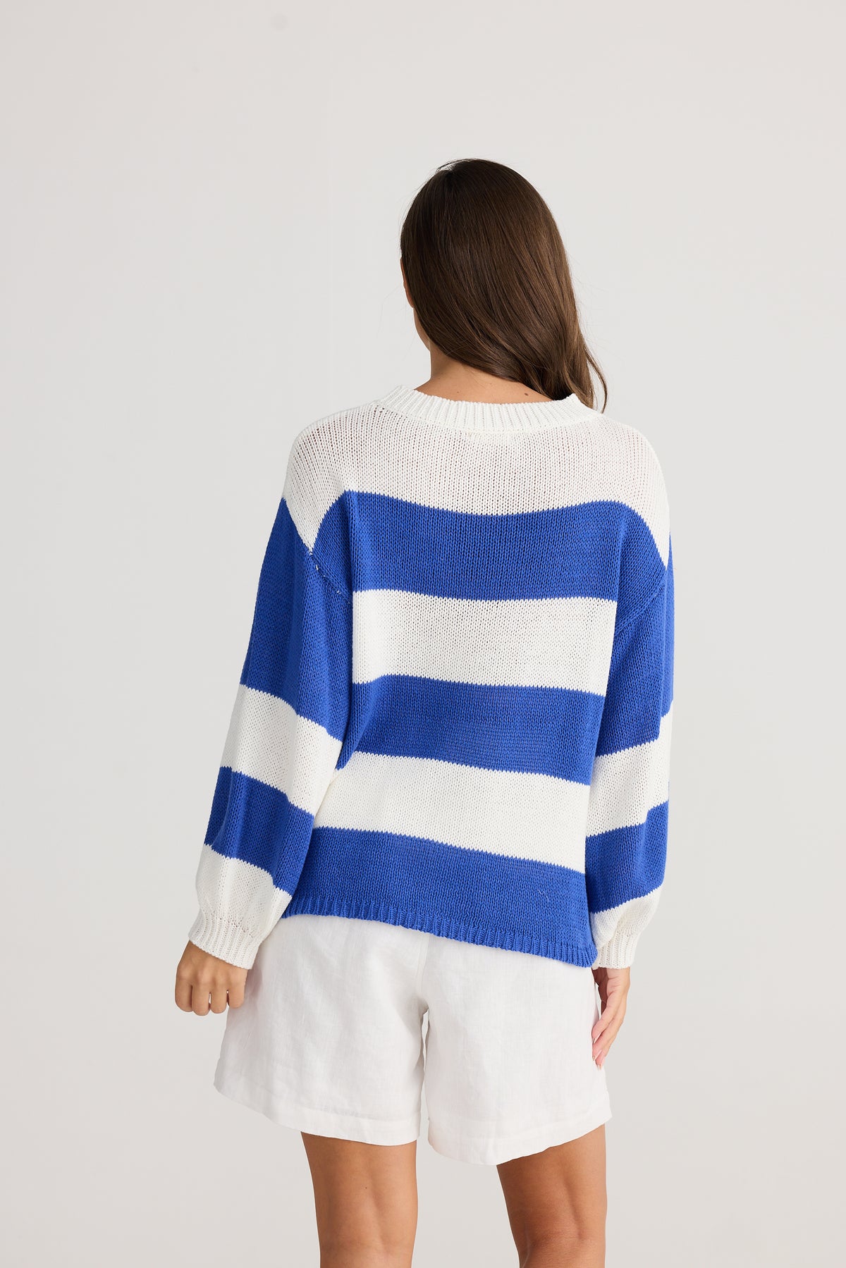 Driftwood Knit Blue Stripe