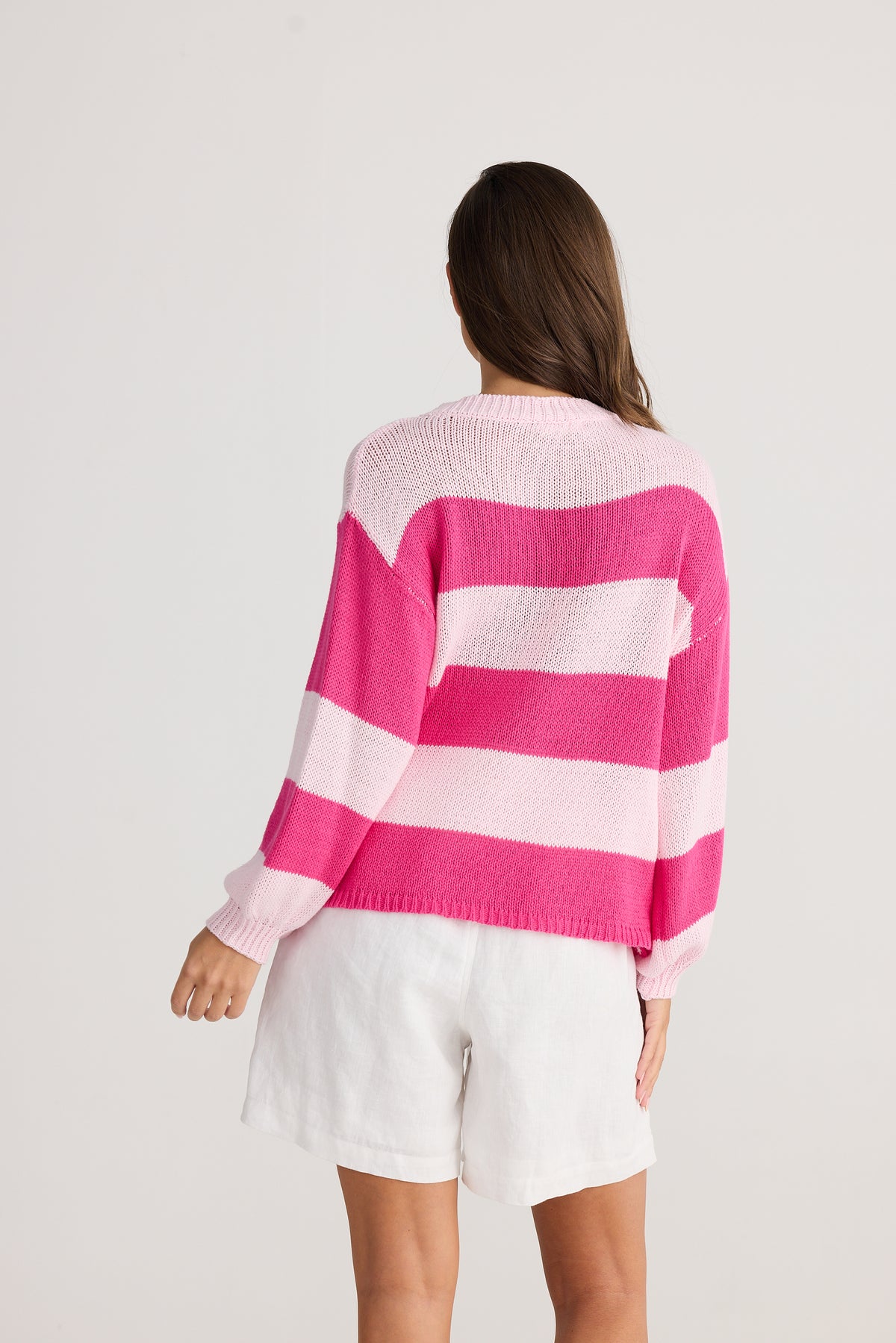 Driftwood Knit Pink Stripe