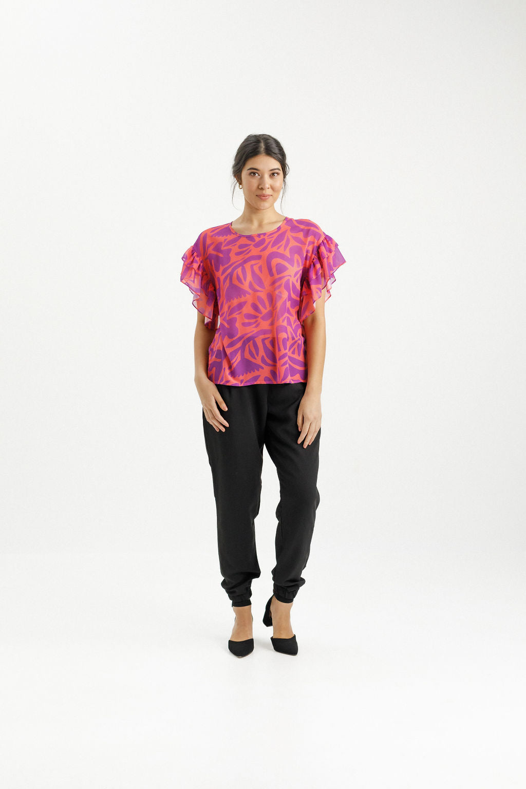 Evelyn Blouse Sunset Floral