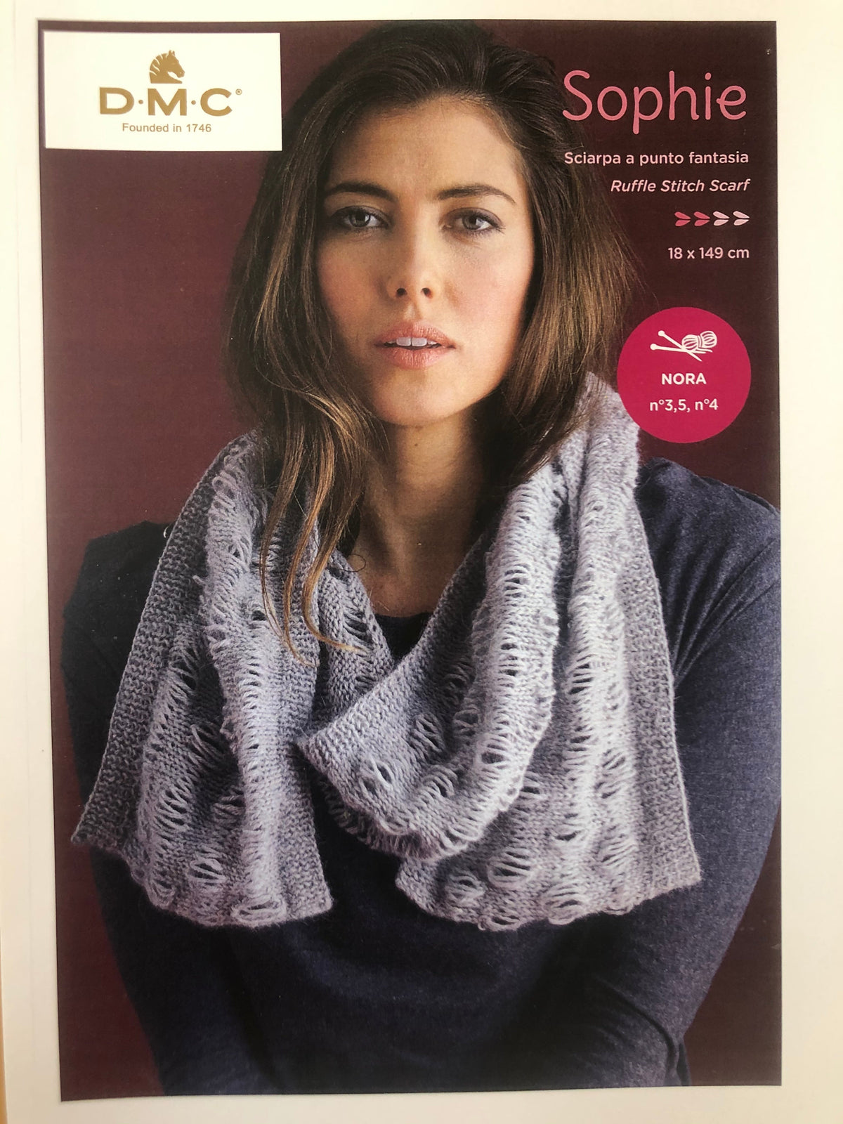 DMC Ruffle Stitch Scarf Instruction Leaflet - Sophie