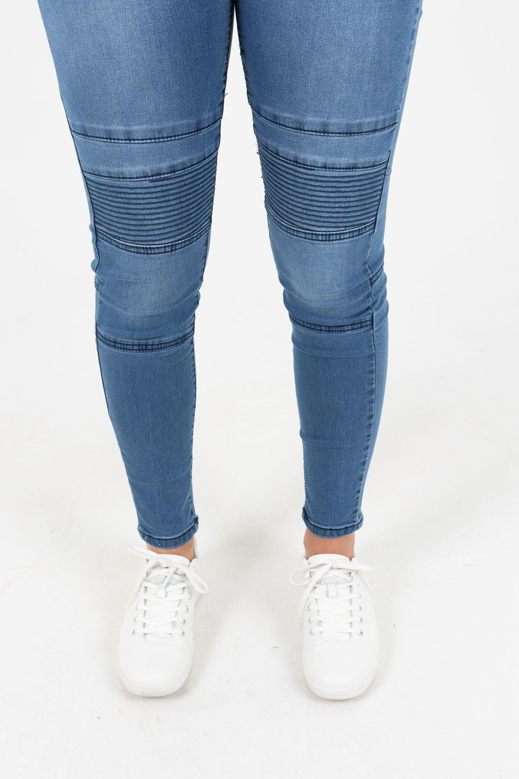 Dark Blue With Detailed Knee