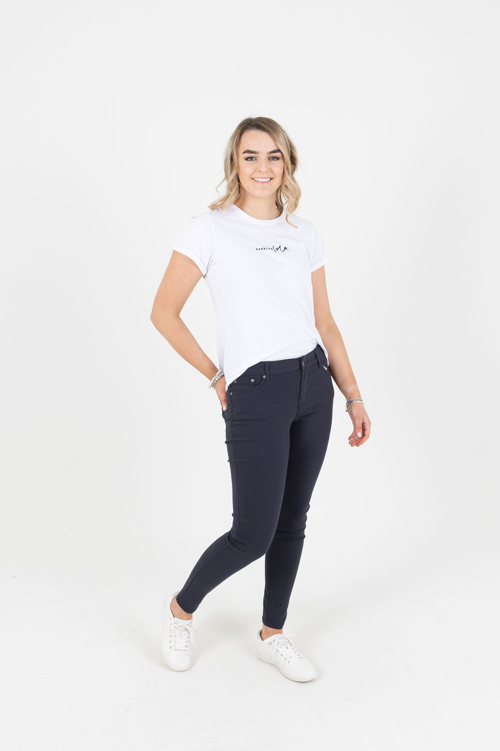 Kelly Navy Stretch Jean