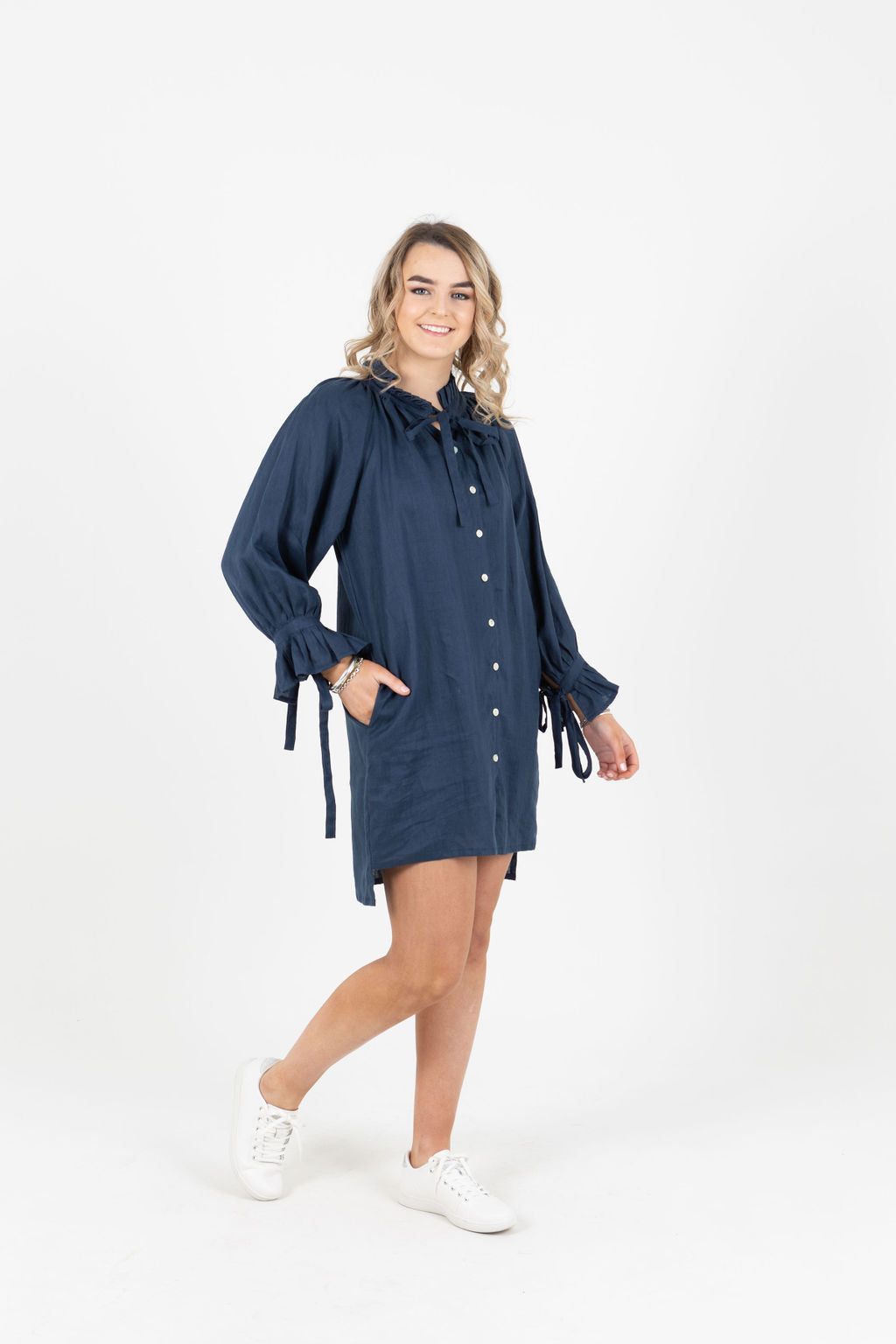 Uma Dress Navy