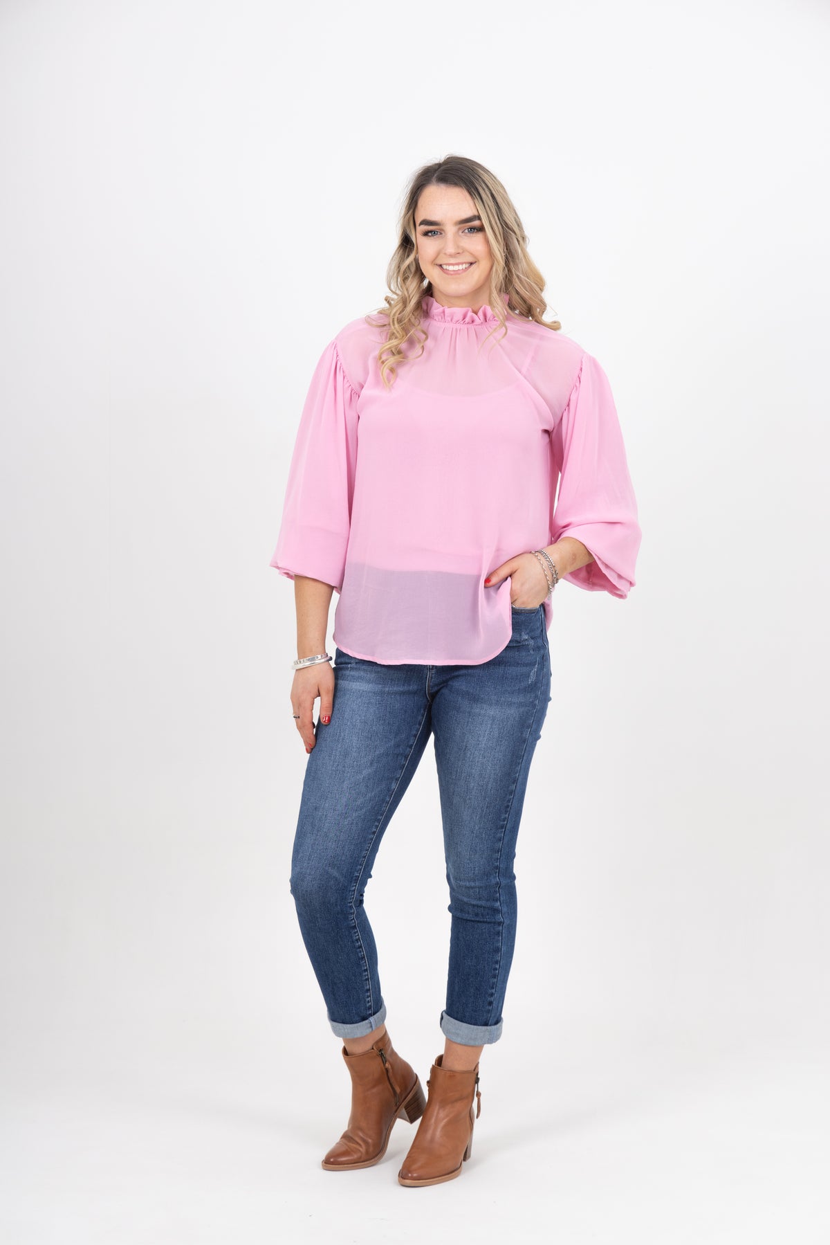 Sophia Top Candy Pink