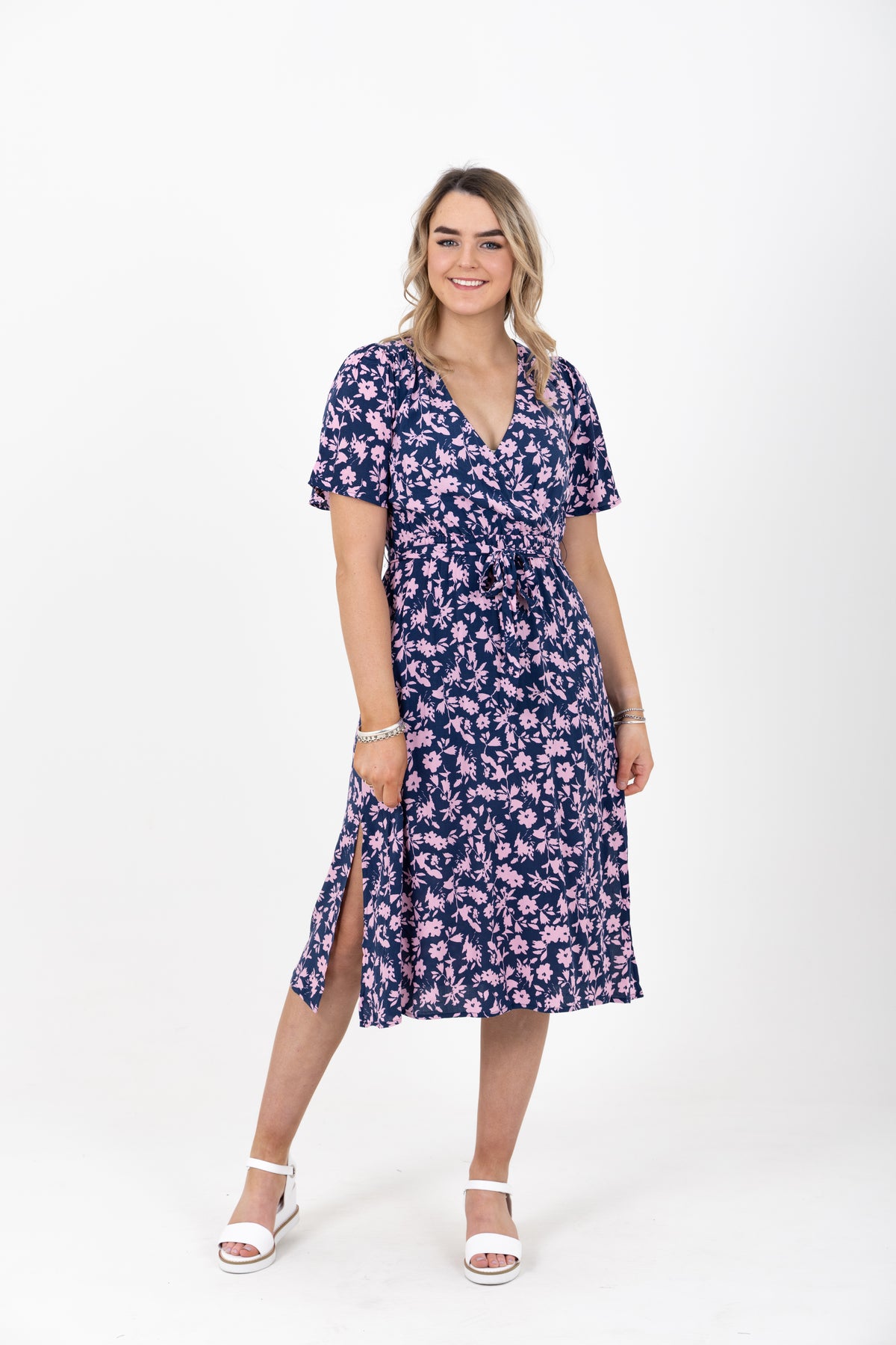 Positive Dress Navy Floral - EXCLUSIVE TO MINT