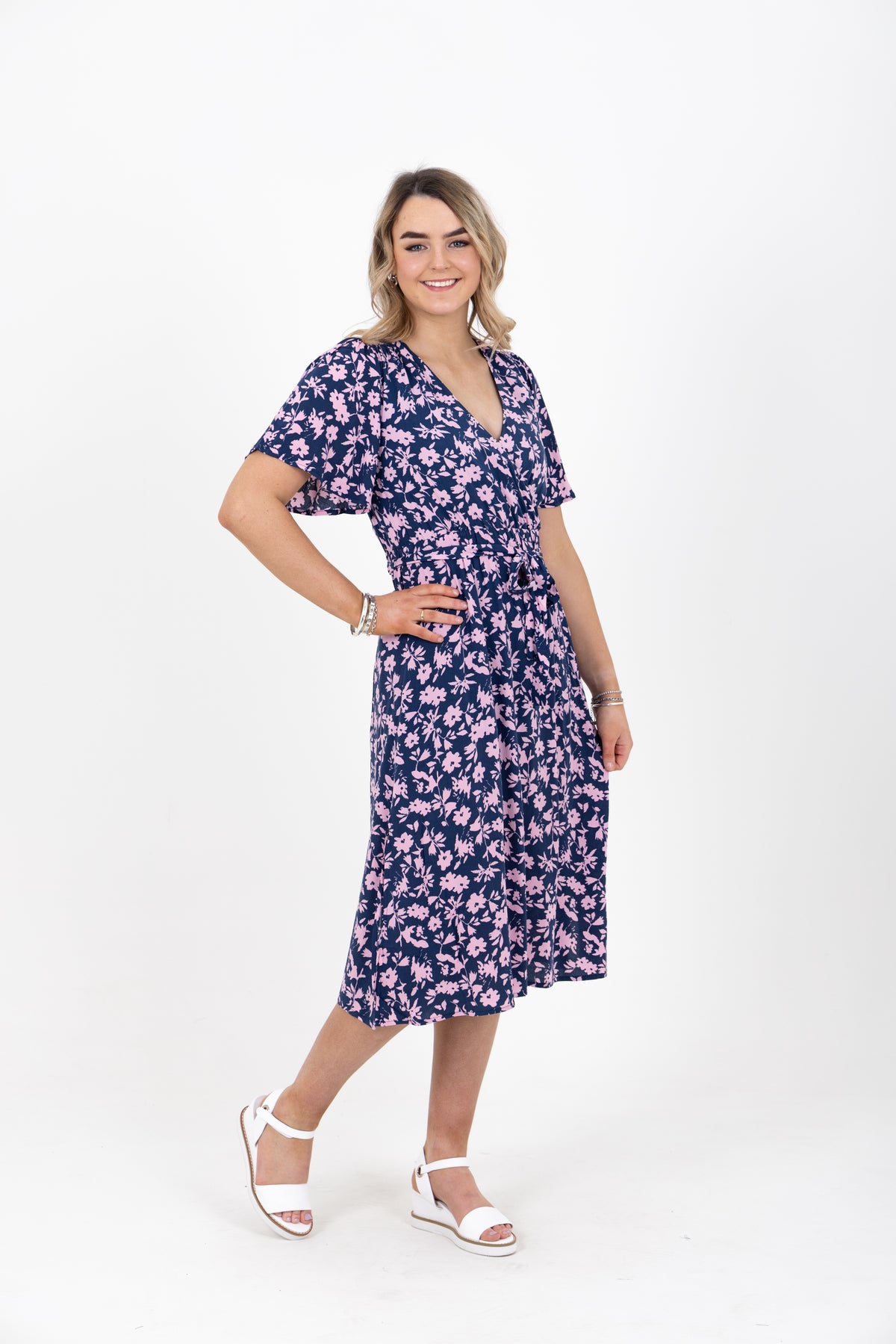 Positive Dress Navy Floral - EXCLUSIVE TO MINT