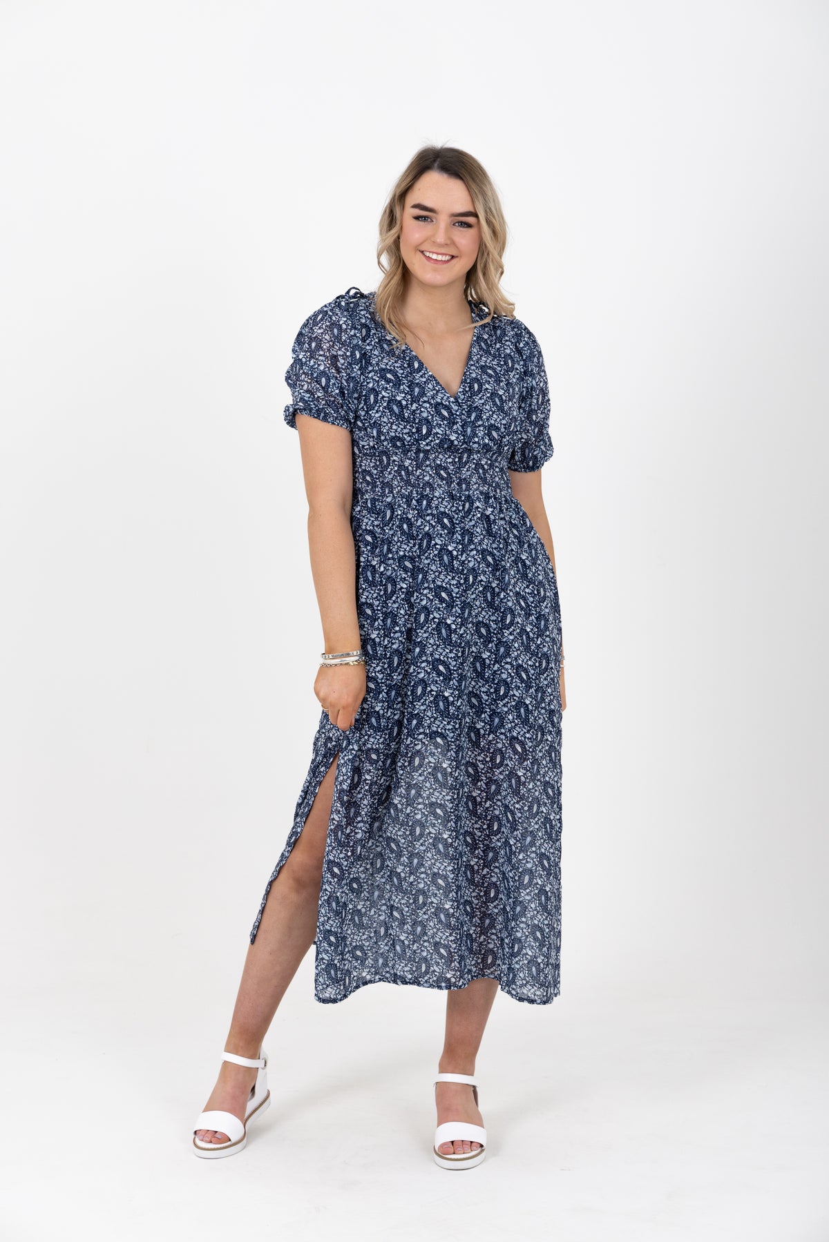 Skilful Midi Dress Navy Love