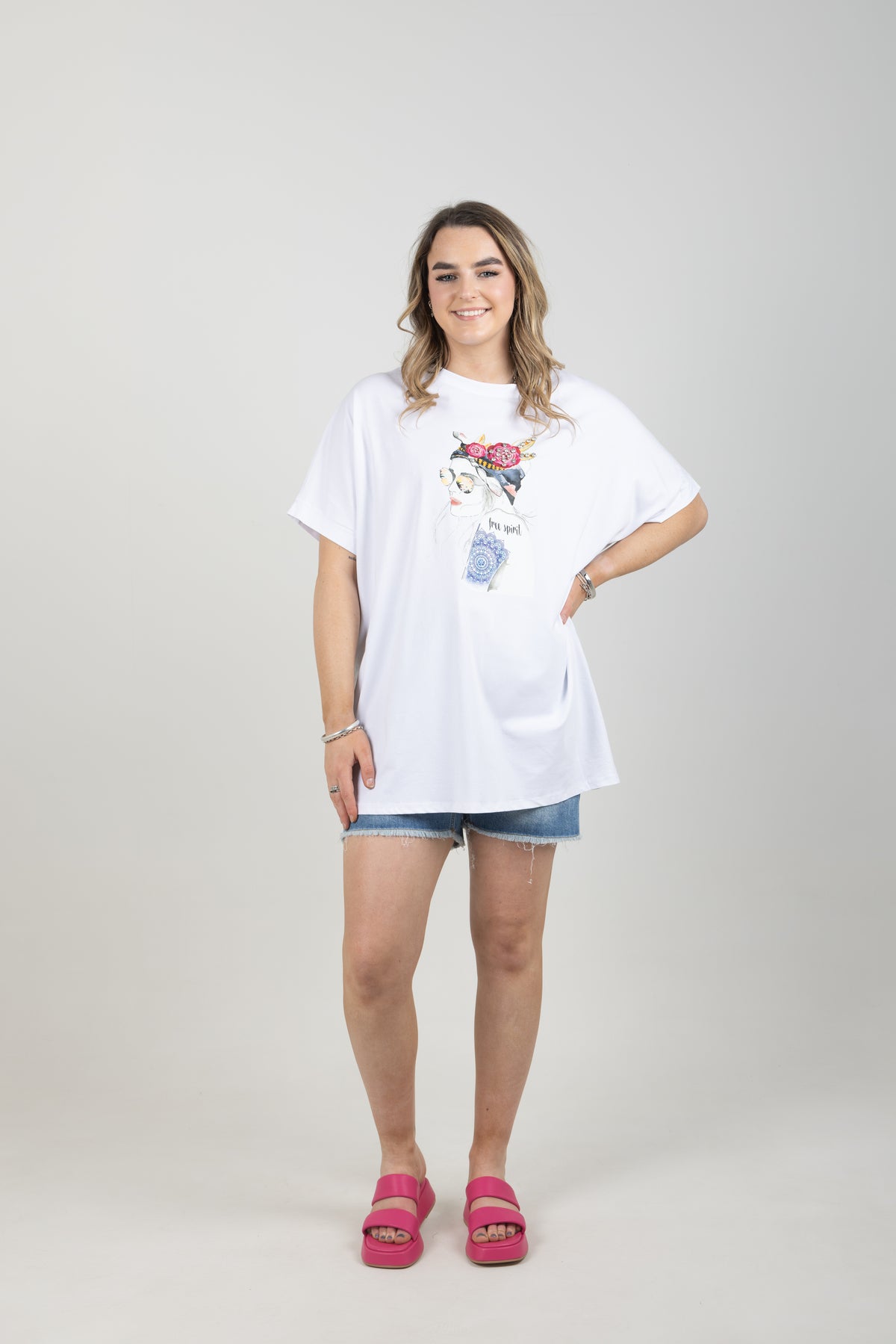 Free Spirit T Shirt White