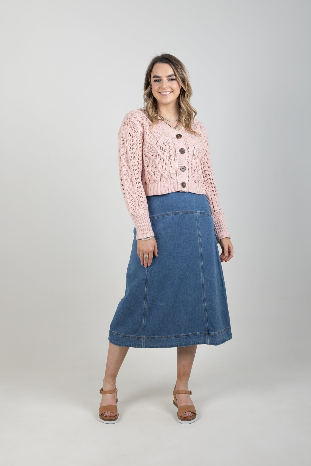 Dixie Skirt Light Wash