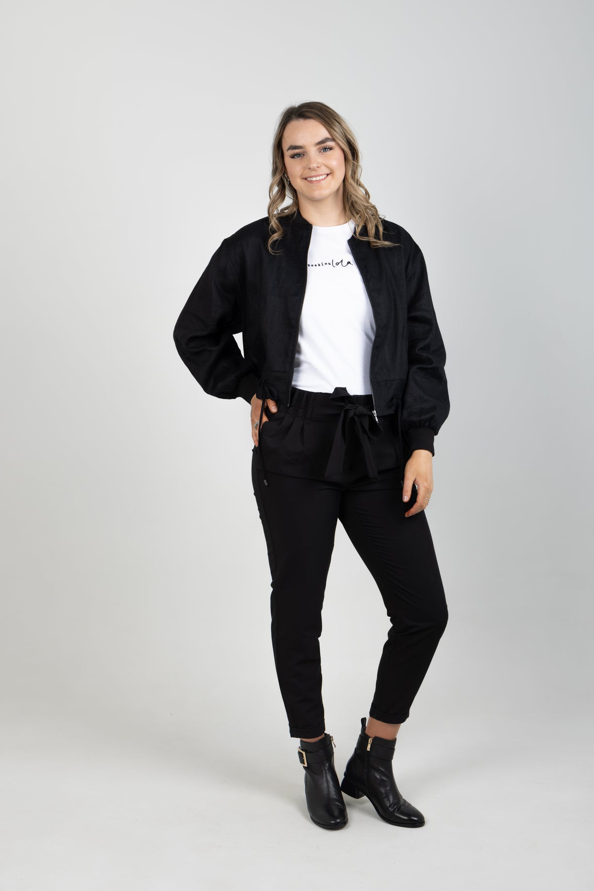 Keen Jacket Black Linen - EXCLUSIVE TO MINT