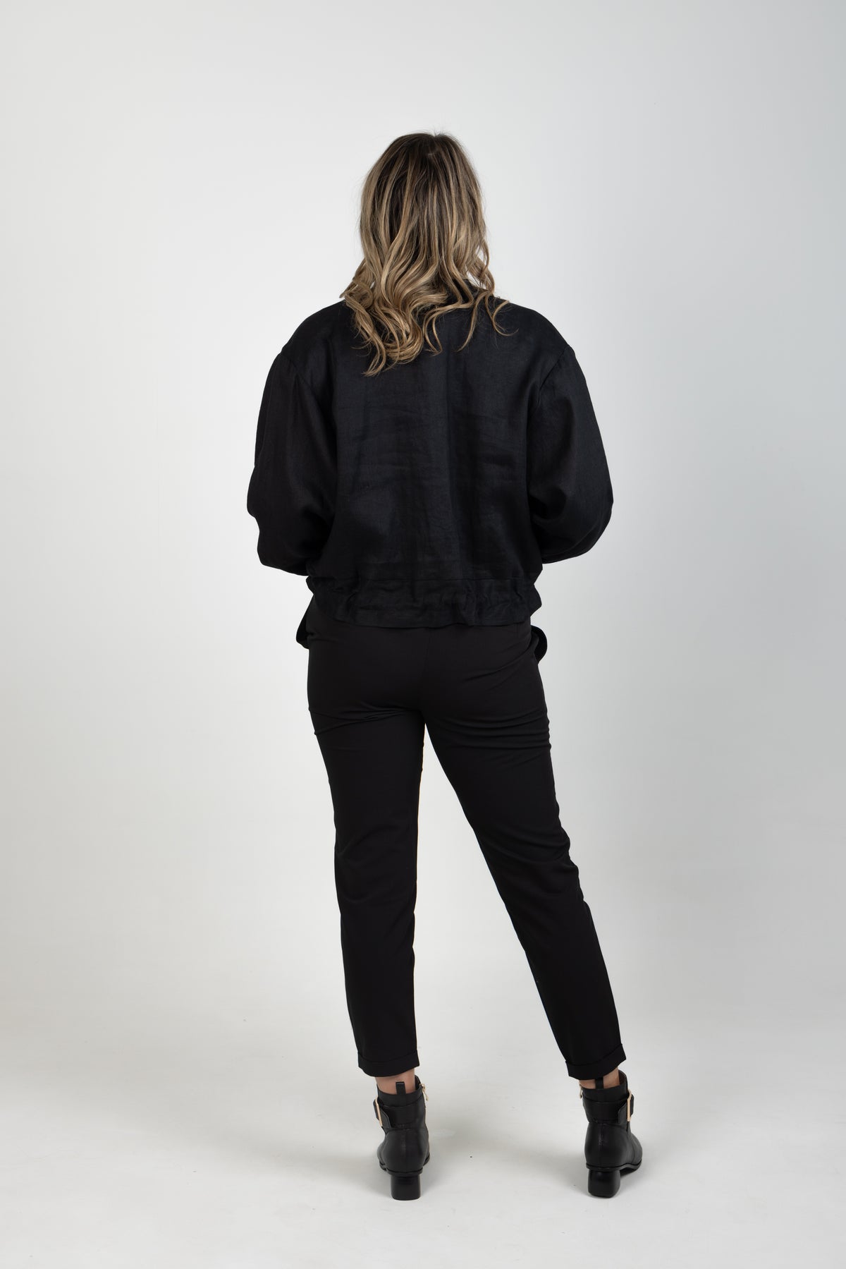 Keen Jacket Black Linen - EXCLUSIVE TO MINT