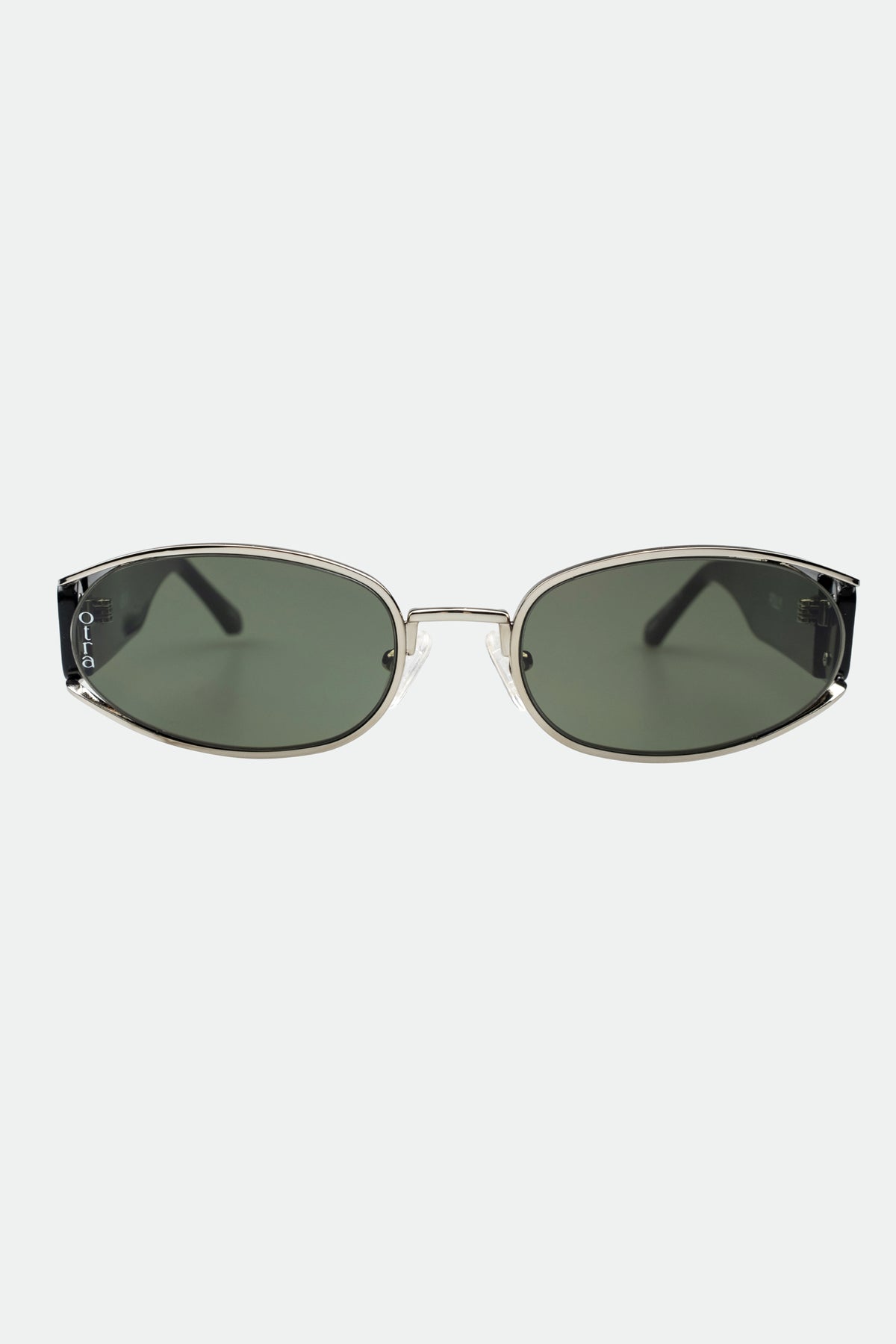 Polly Silver Black/Green Sunnies