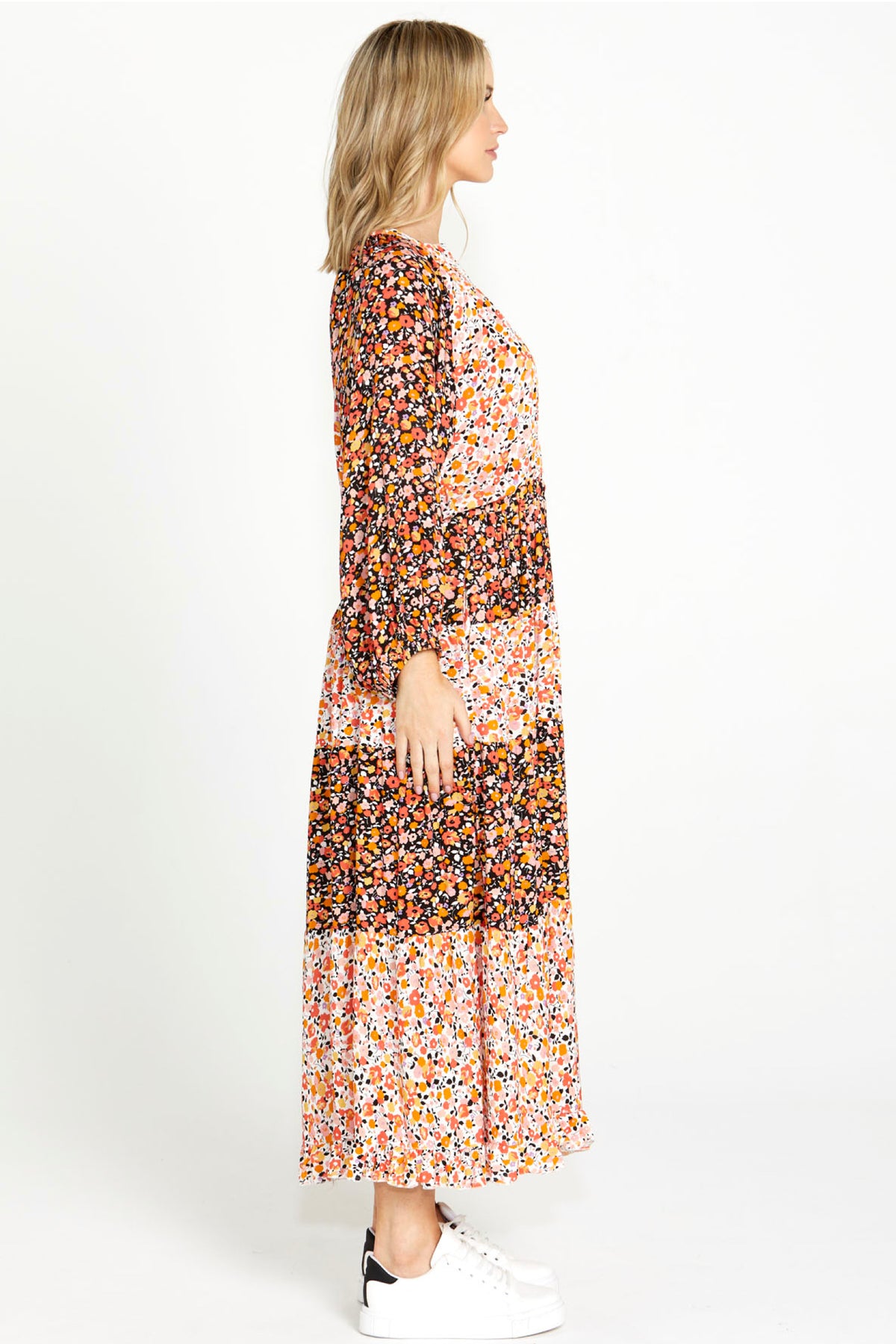 Jemma Tiered Maxi Dress Multi Ditsy