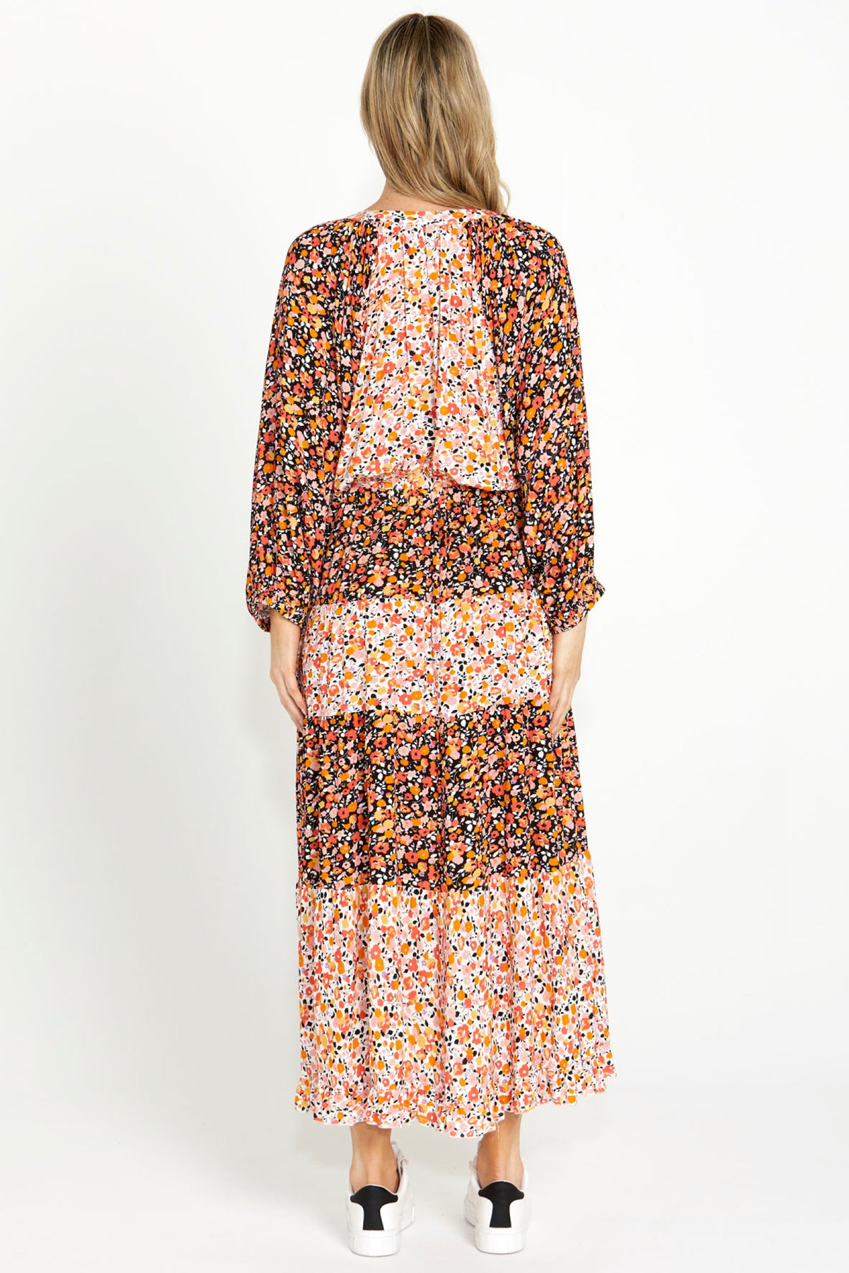 Jemma Tiered Maxi Dress Multi Ditsy