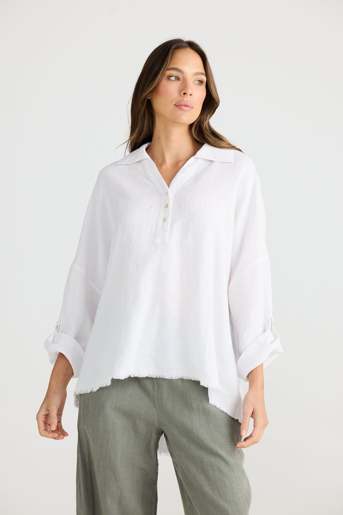 Amar Shirt White Linen