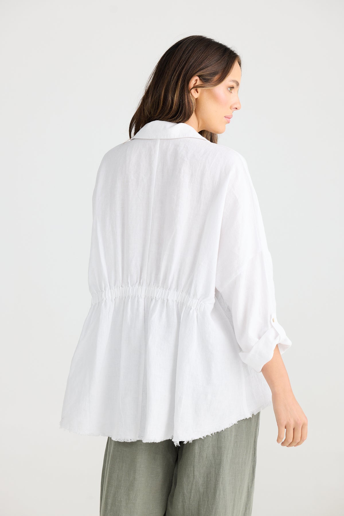 Amar Shirt White Linen