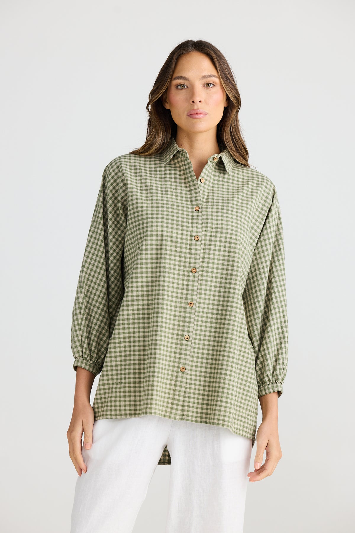 Milano Shirt Sage Check