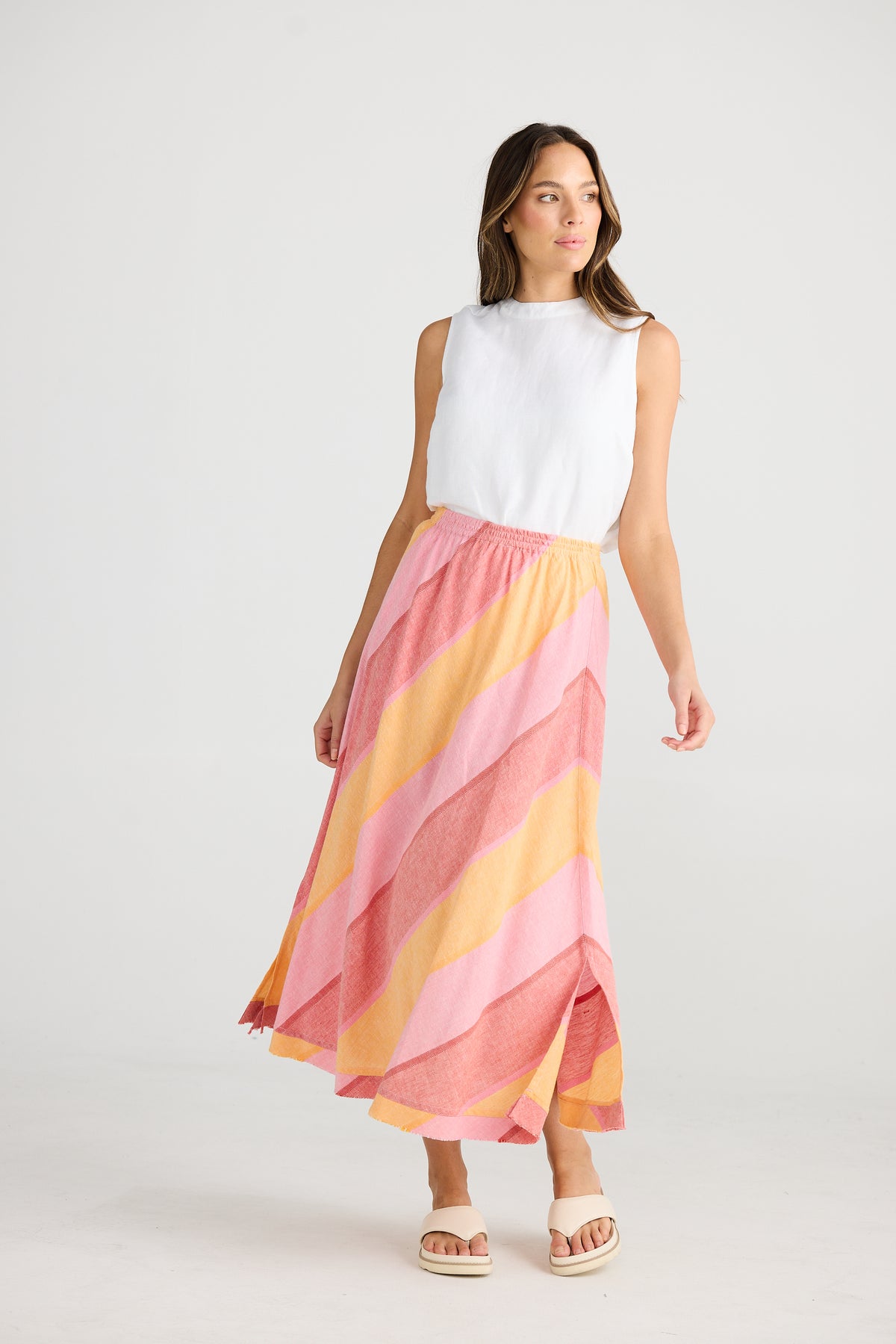 Sicily Skirt Lisbon Stripe