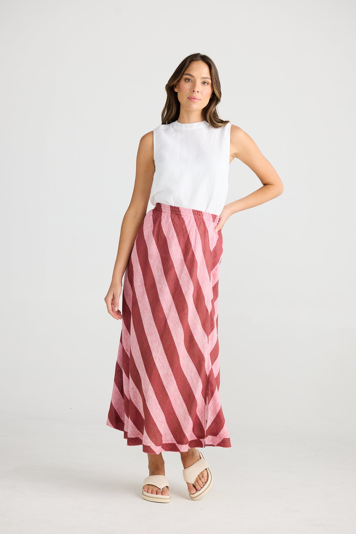 Sicily Skirt Porto Stripe