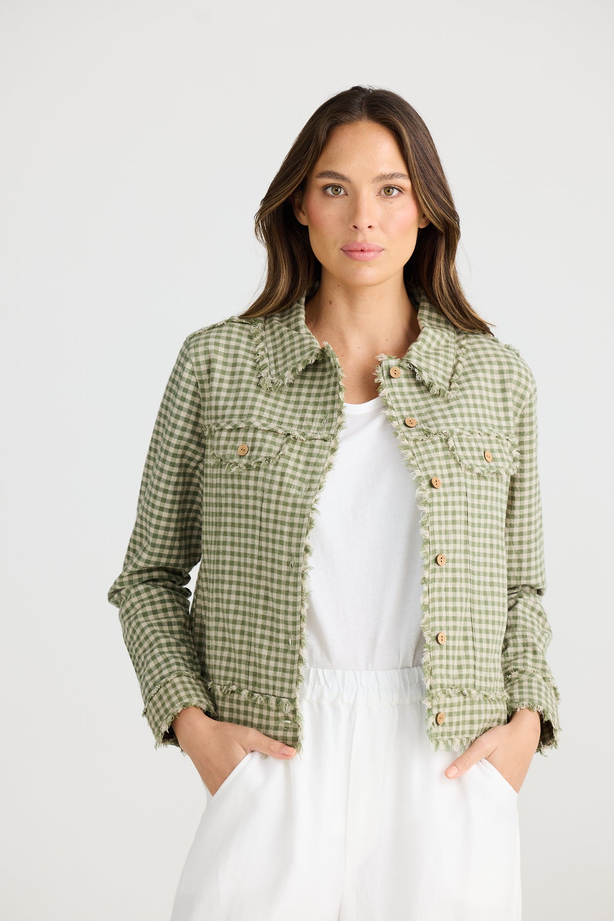 Monza Jacket Sage Check