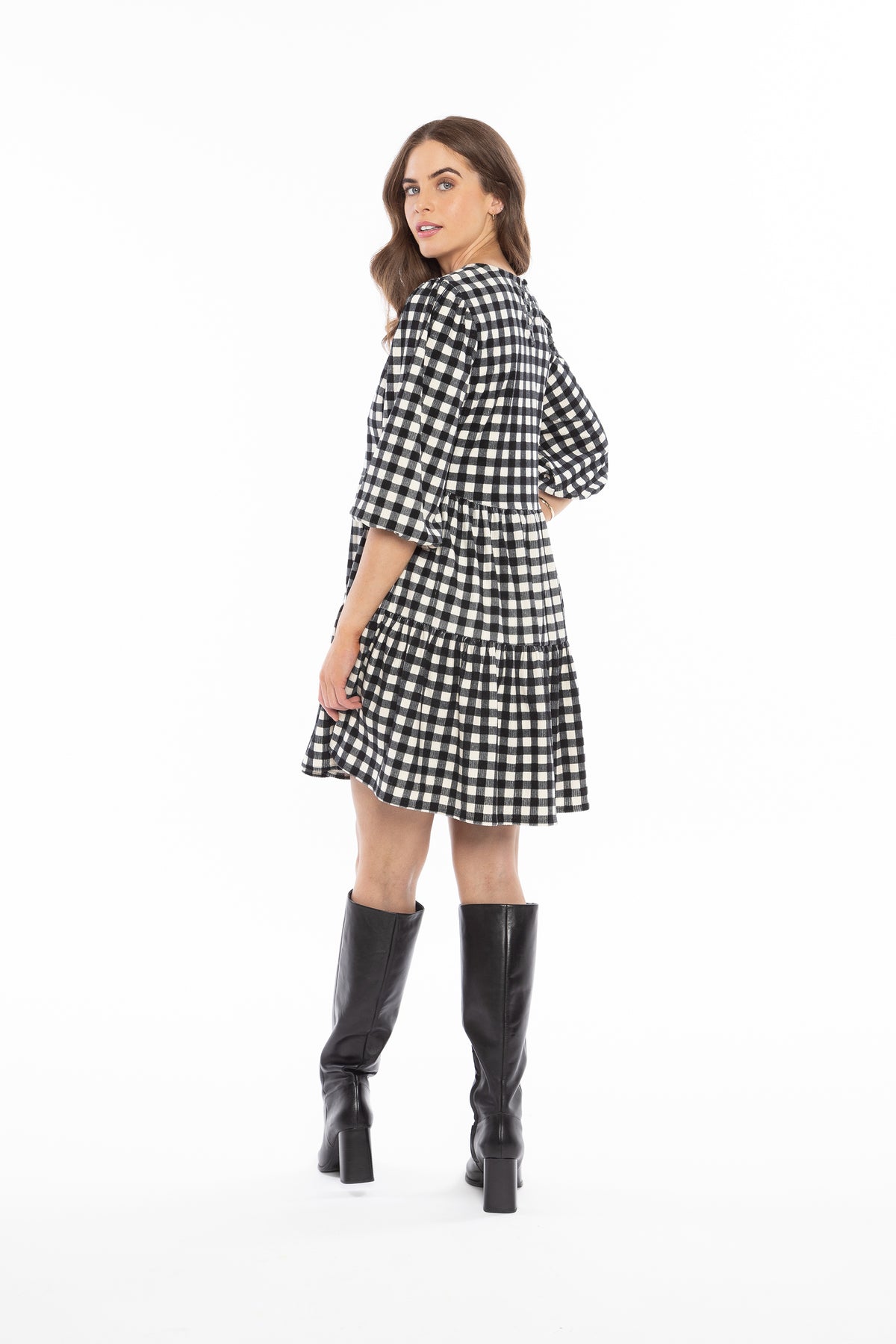 Amy Smock Dress Gingham