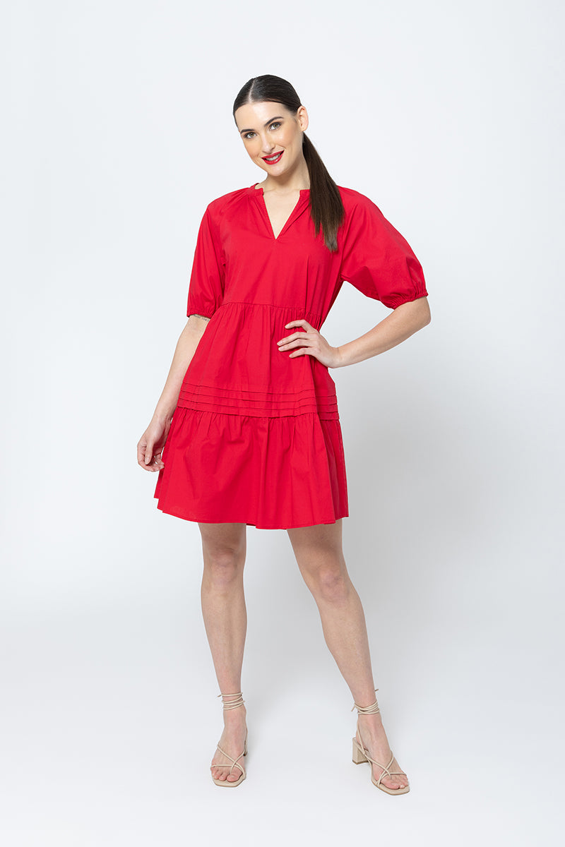 Courageous Mini Dress Ruby - PREORDER DELIVERY MID JAN