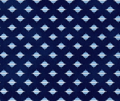 Temperance Blue Geo/Natural Fabric