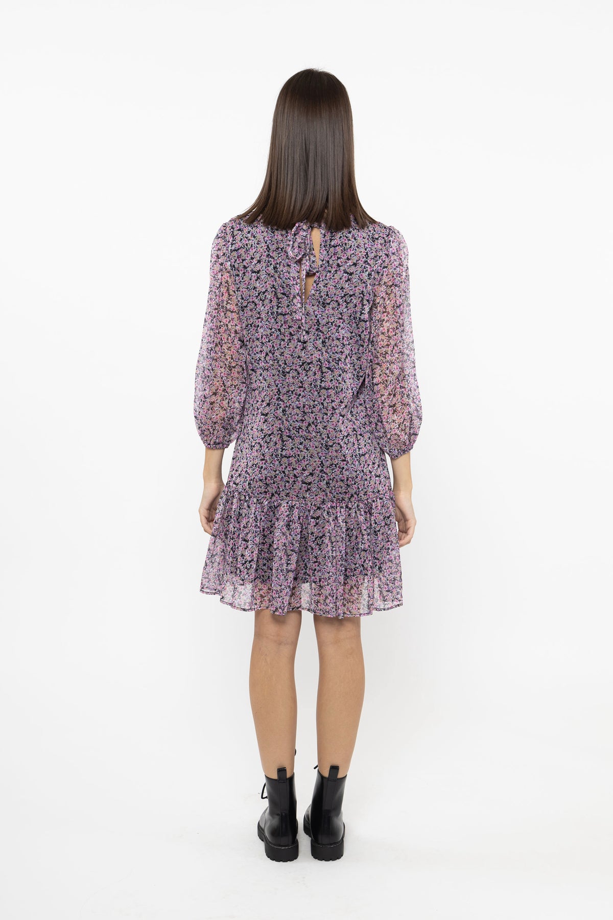 Adeline Dress Magenta Floral