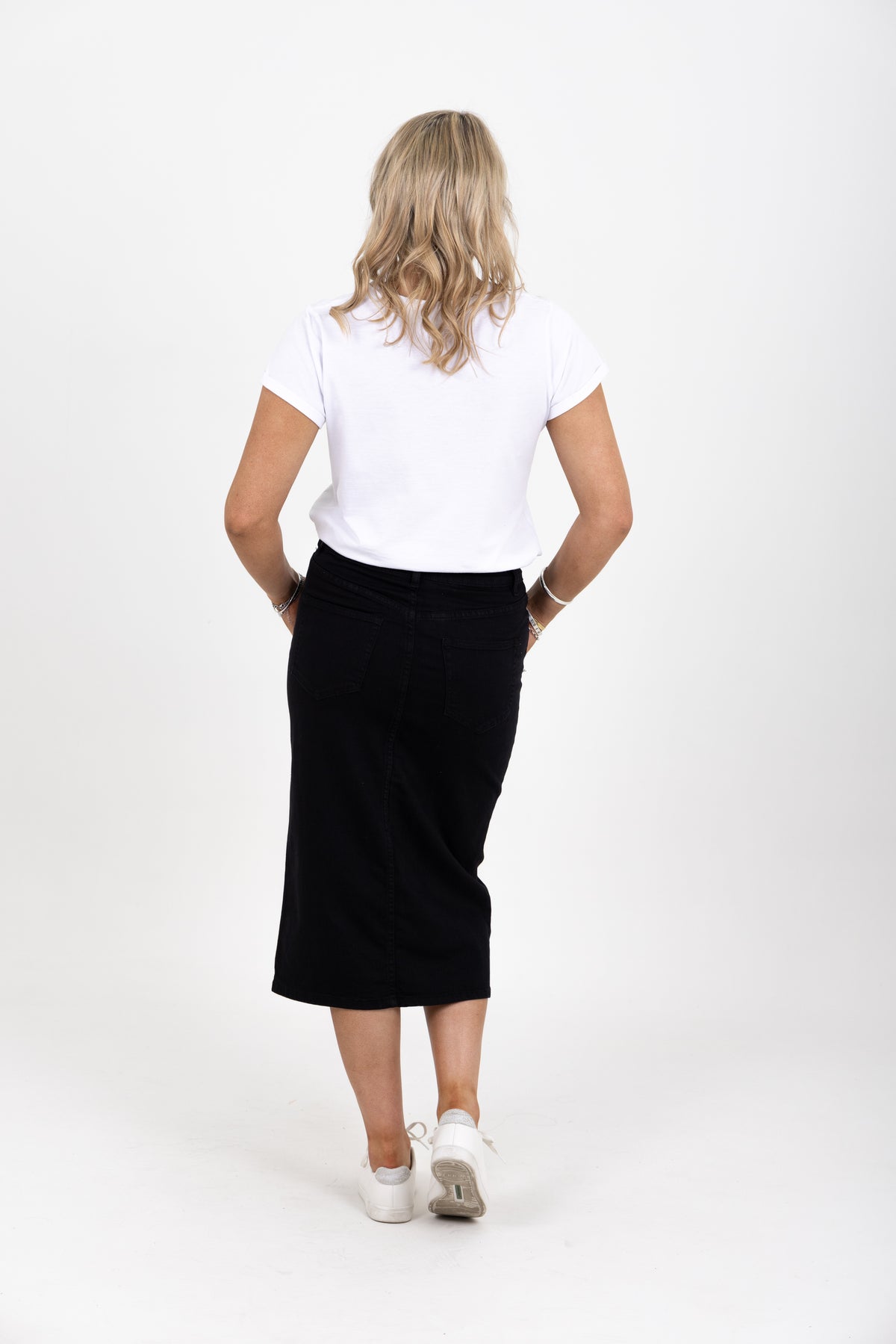 Phoebe Denim Skirt Black